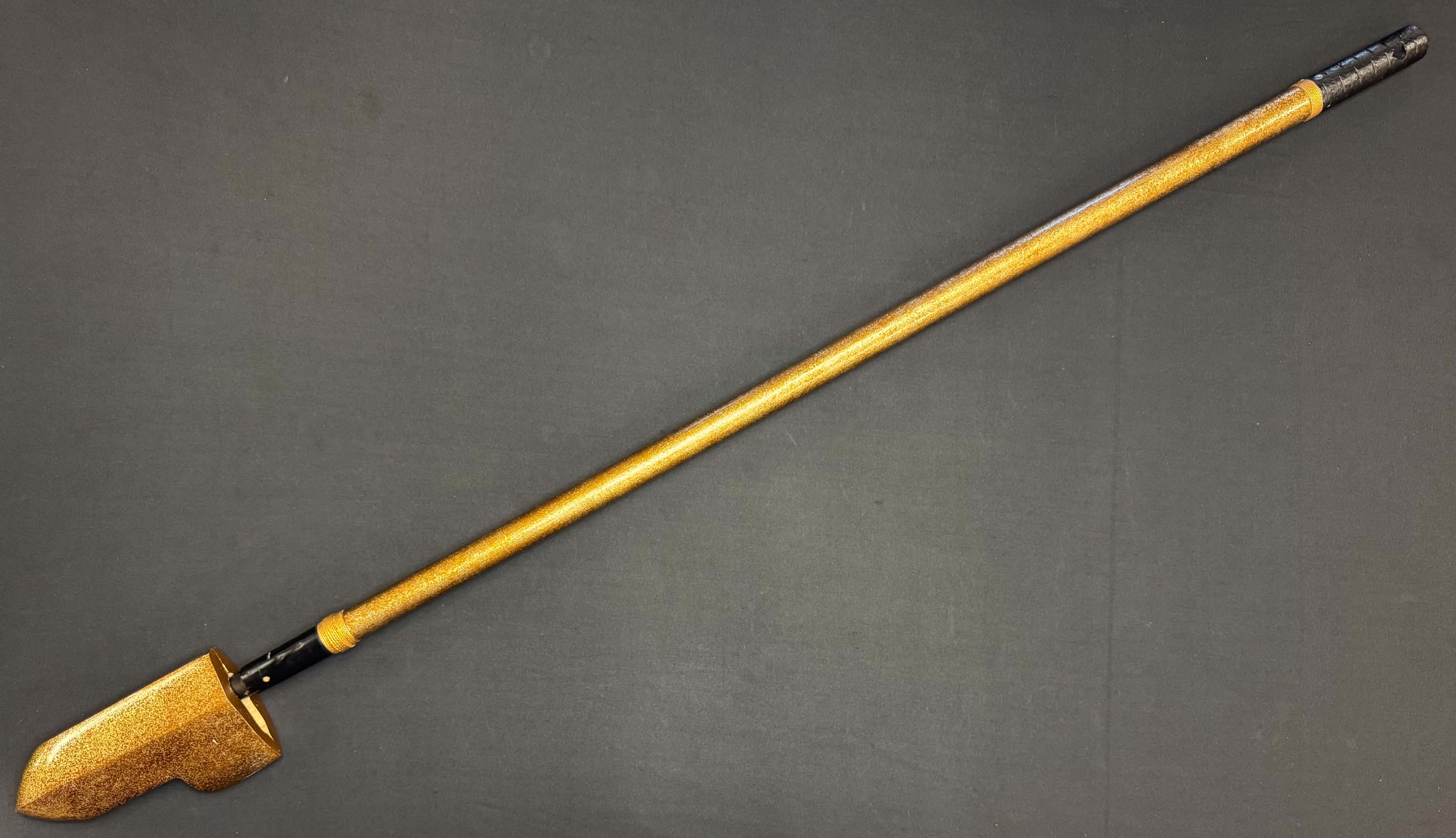 CONSIGNMENT Antique Nihonto - Katakami Yari with lacquered saya