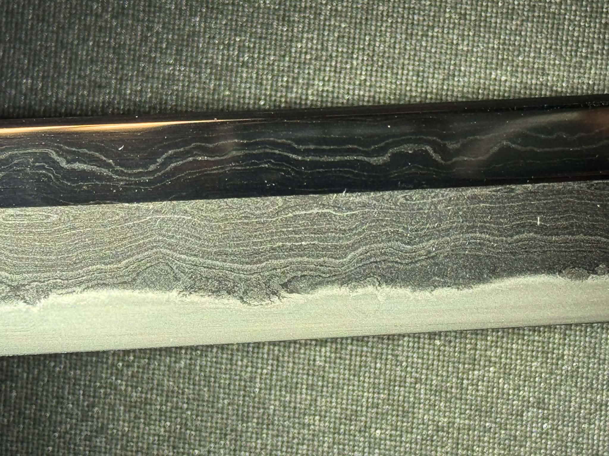Masterwork Phoenix Armory Katana - Dark Vanguard Handachi Folded Steel