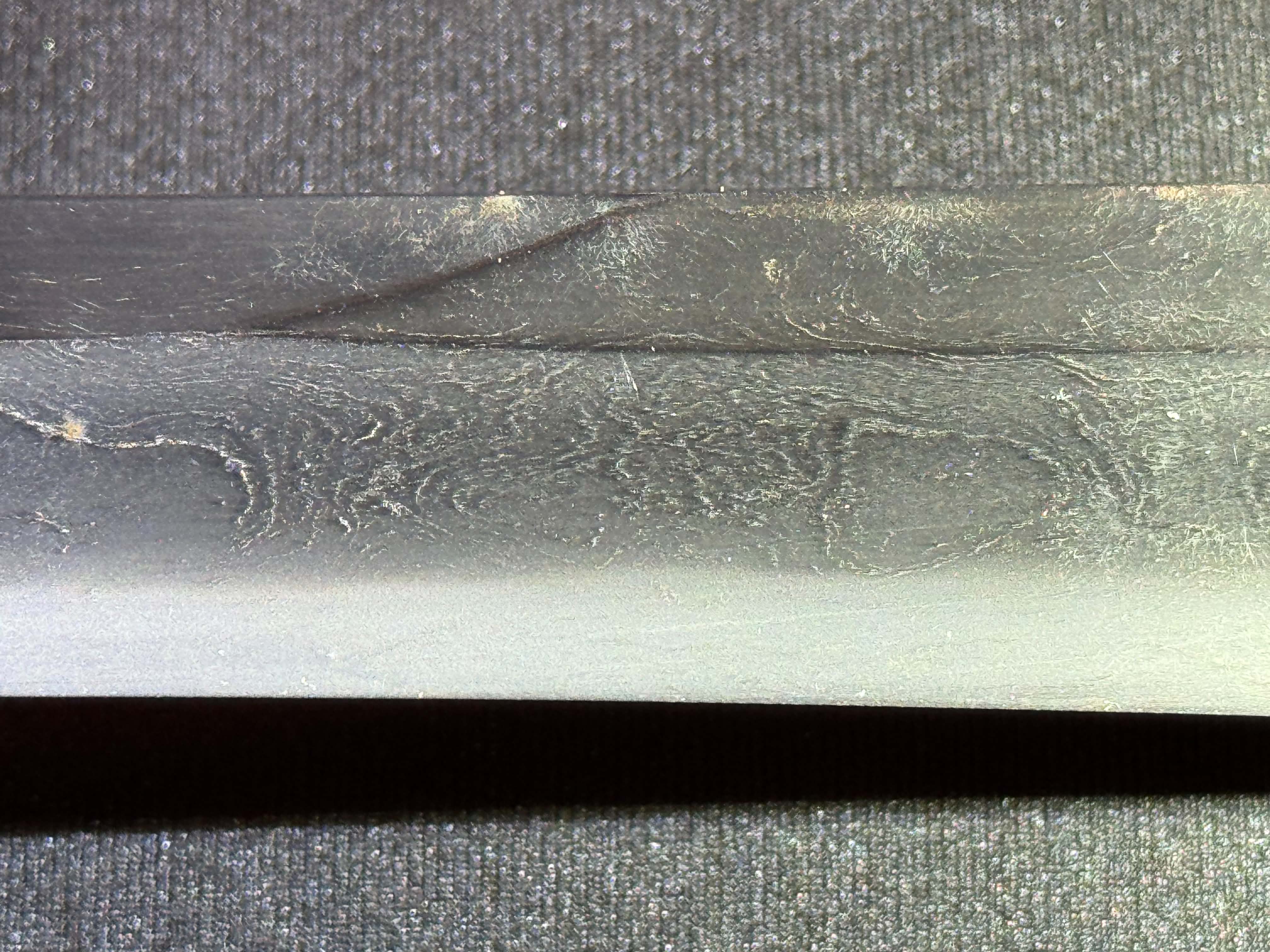 Antique Nihonto - Muromachi (5-600 years old) Kanmuri Otoshi Tanto in Shirasaya, NBTHK attributed to Chikushi Ryokai