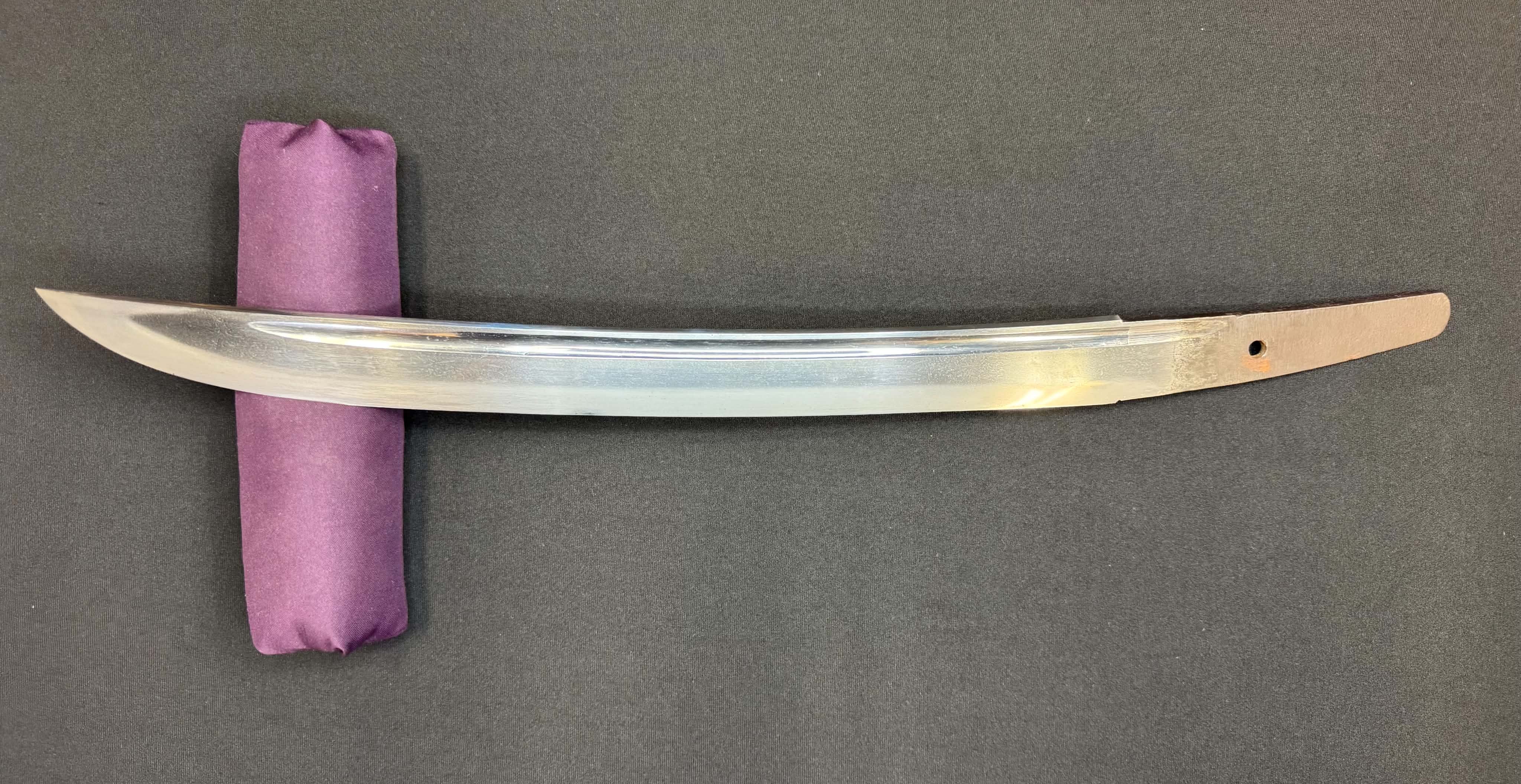 Antique Nihonto - Early Edo (about 350 years old) WIDE Wakizashi in Shirasaya, NBTHK attributed to 4th generation Tadayoshi