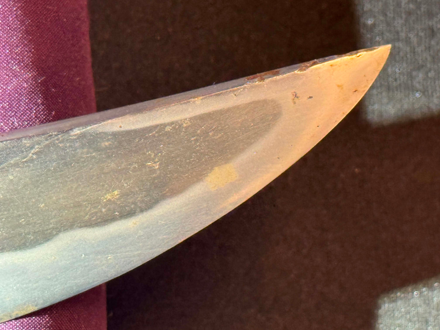 Antique Nihonto - Naginata Naoshi Wakizashi in Shirasaya, signed Soshu Ise Daijo (unverified)