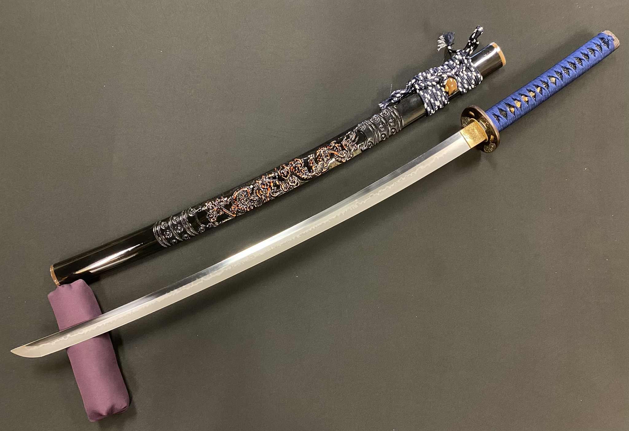 Phoenix Armory Katana - Blue Cloud Dragon T10