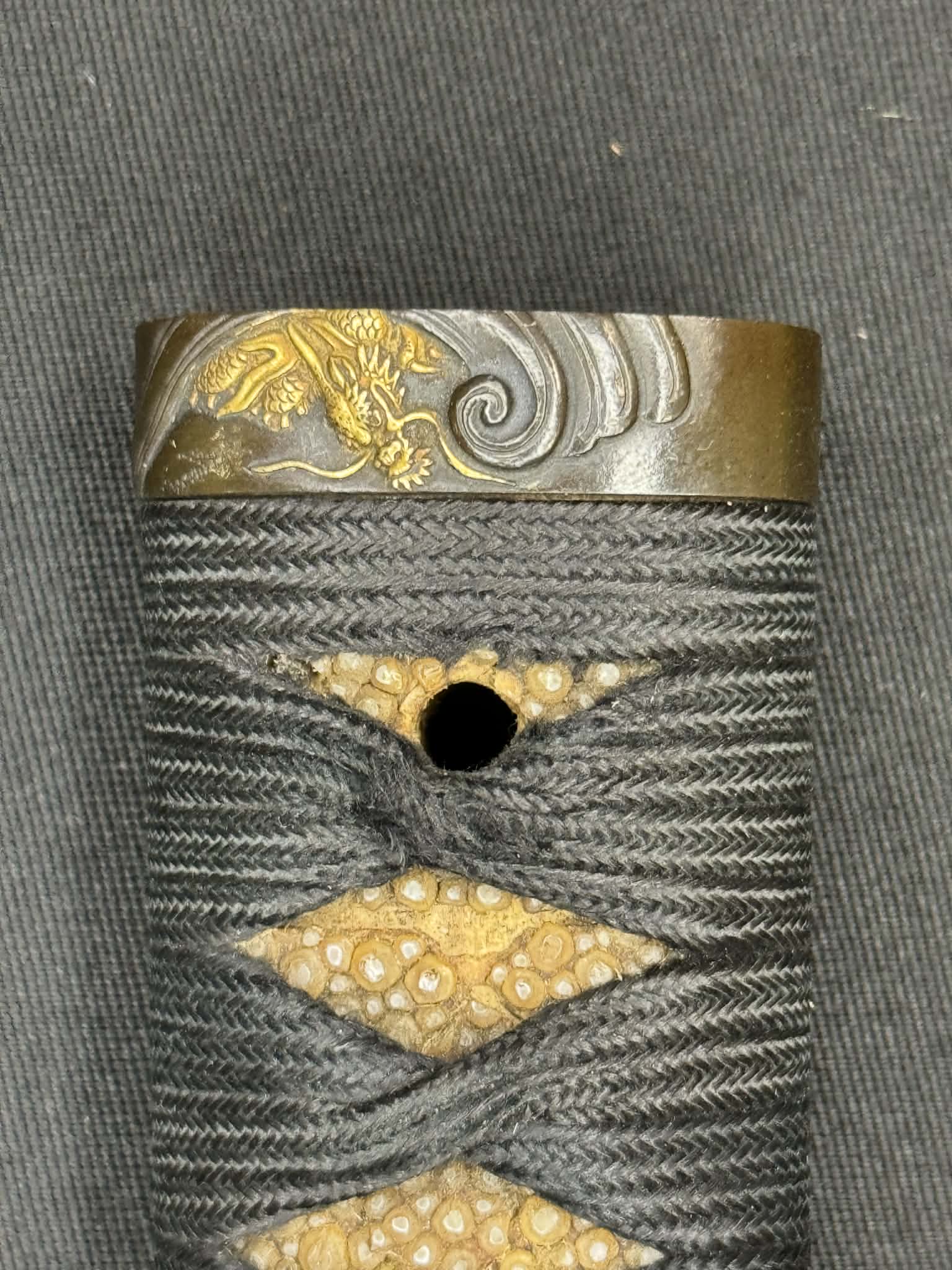 Antique Nihonto - Wakizashi in Koshirae with Dragon Nanban Tsuba