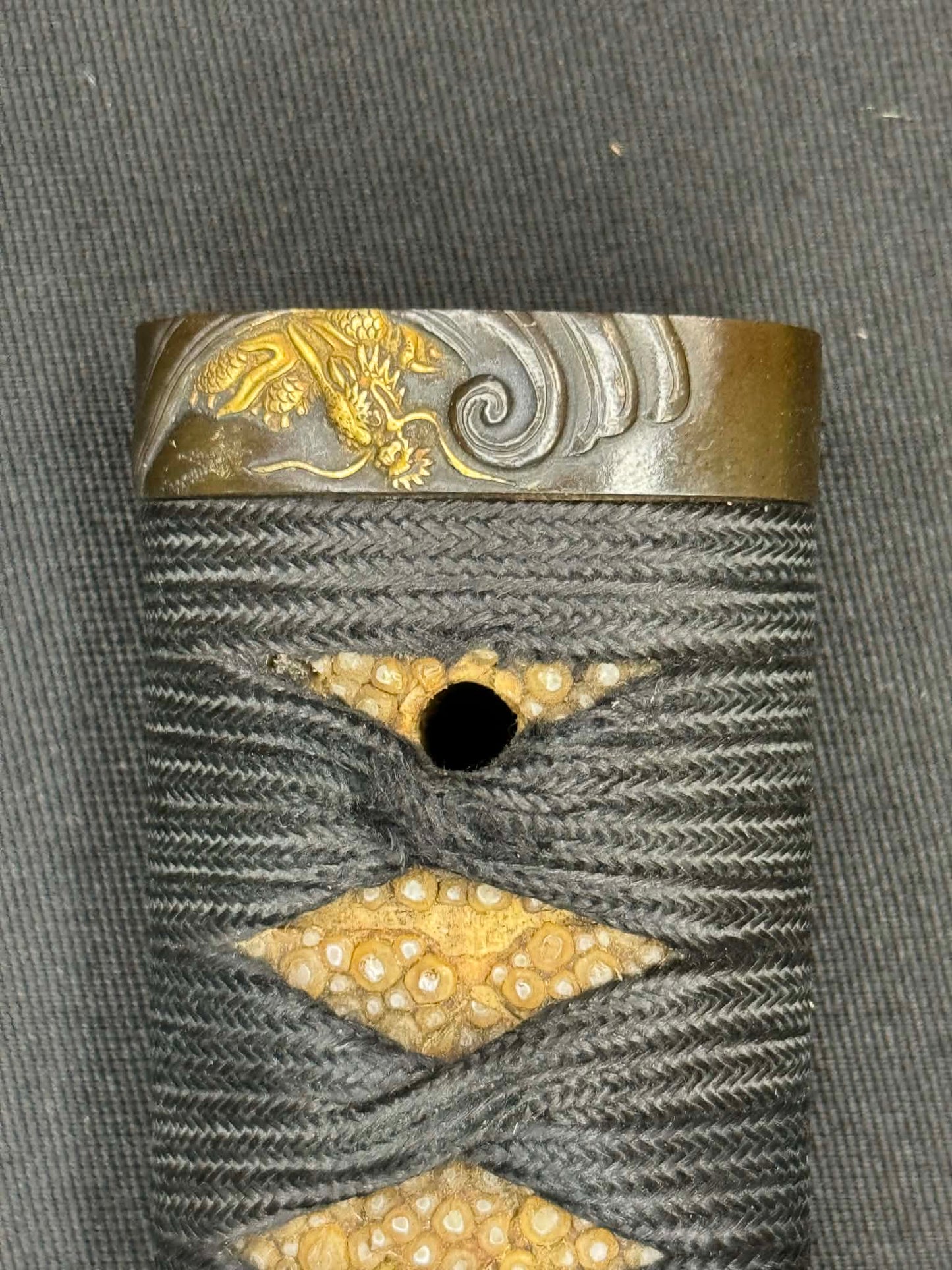 Antique Nihonto - Wakizashi in Koshirae with Dragon Nanban Tsuba