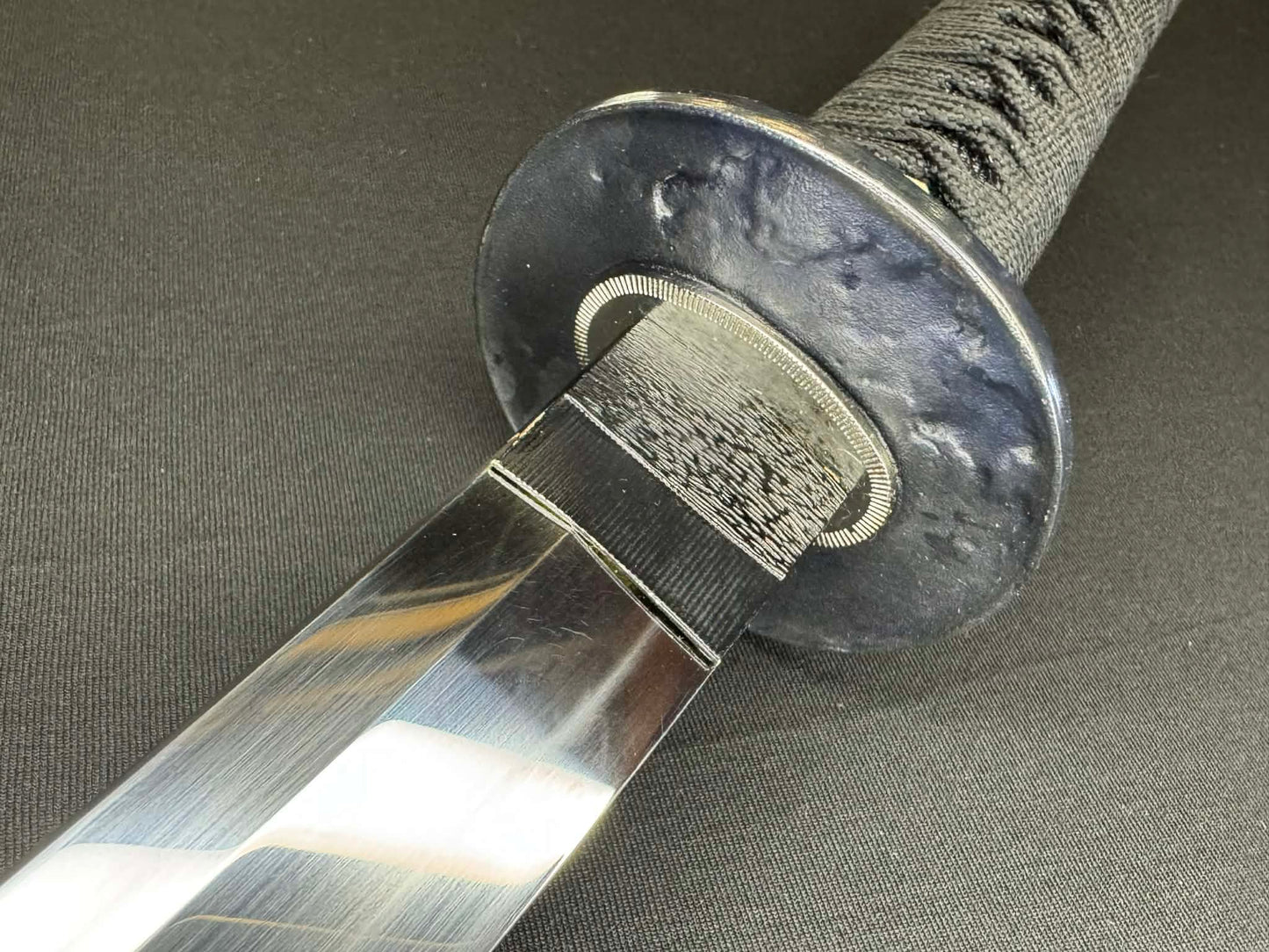 PRE-ORDER Legacy Steel Dark Oni Iris Reaper Wakizashi  - 1095 Clay Tempered shobu Zukuri Suguha