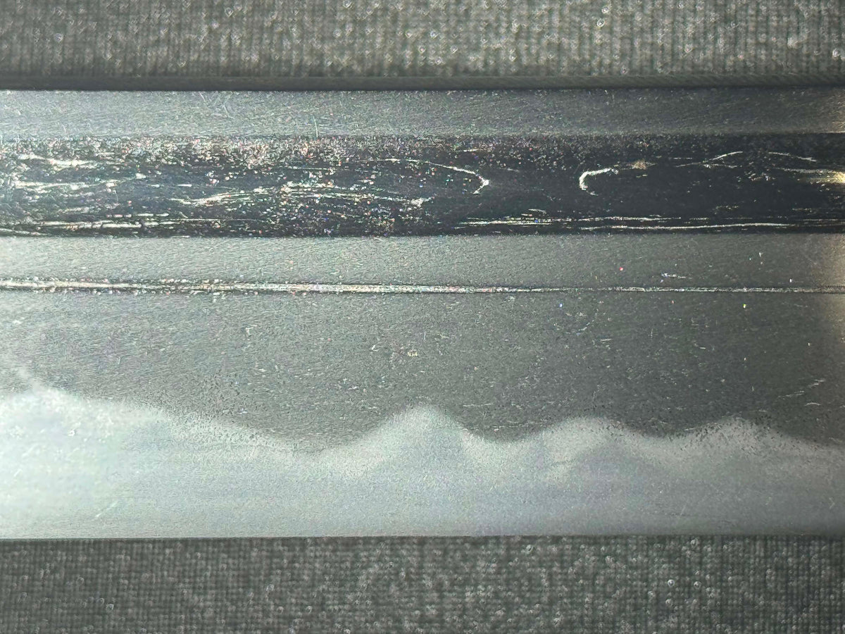 Antique Nihonto - Wakizashi with koshirae, Tsunagigaki attributed to Shimosaka