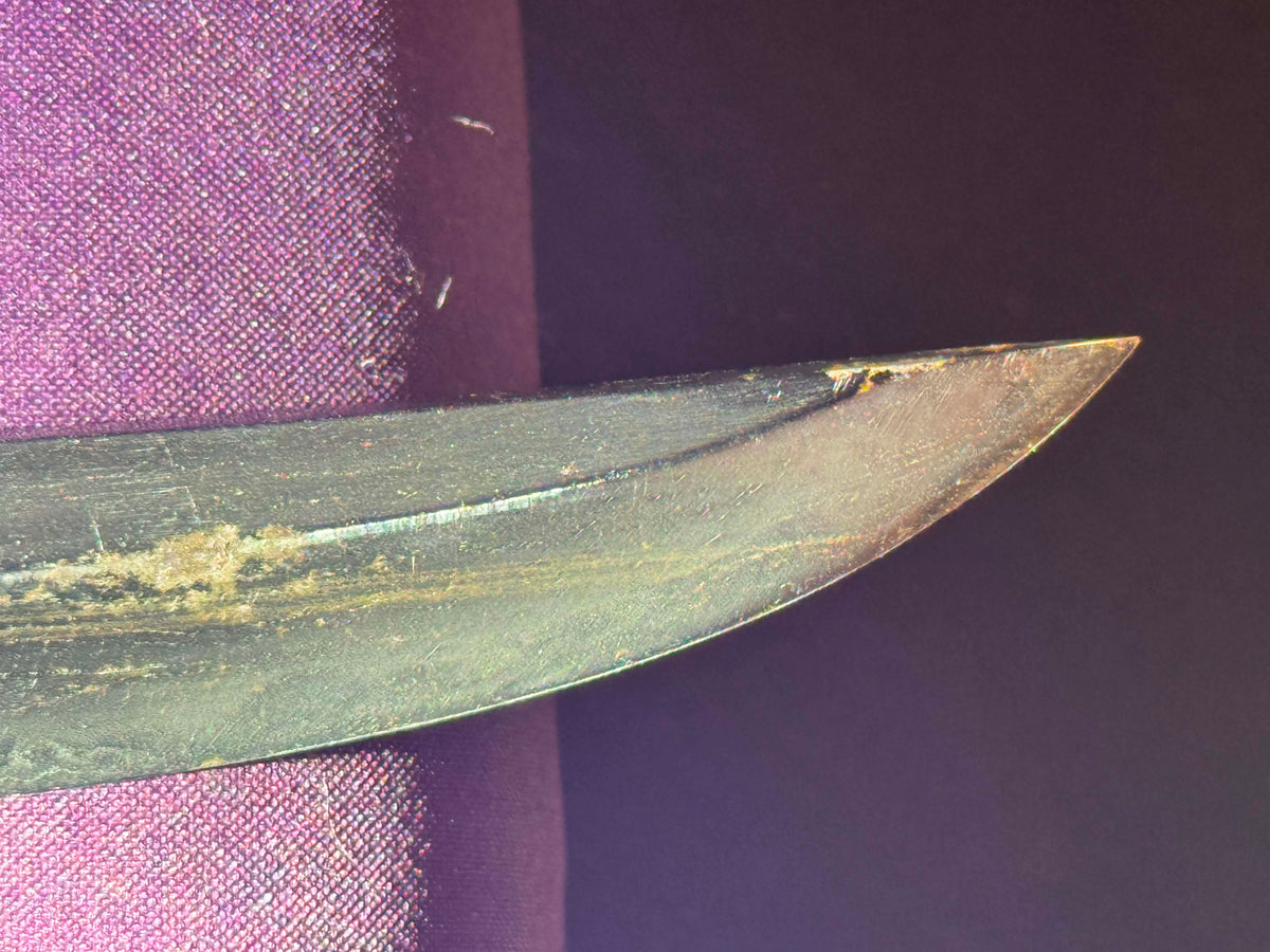 Antique Nihonto - Kanmuri Tanto in Koshirae, signed Hiromasa (not verified)