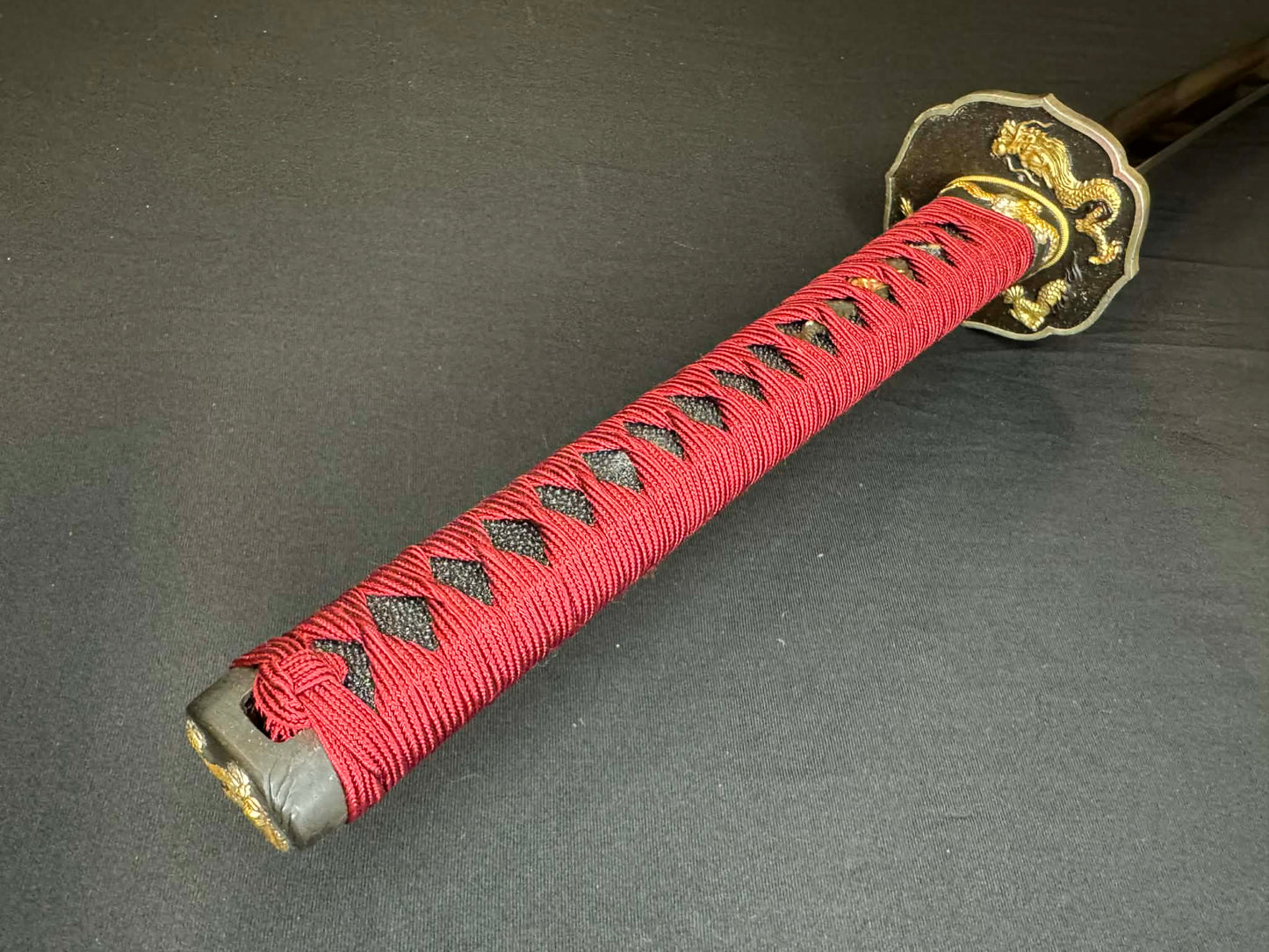 Moritaka Razor Prestige Katana - Crimson Dragon - Clay-Tempered T10 Choji hamon, Hazuya Polish
