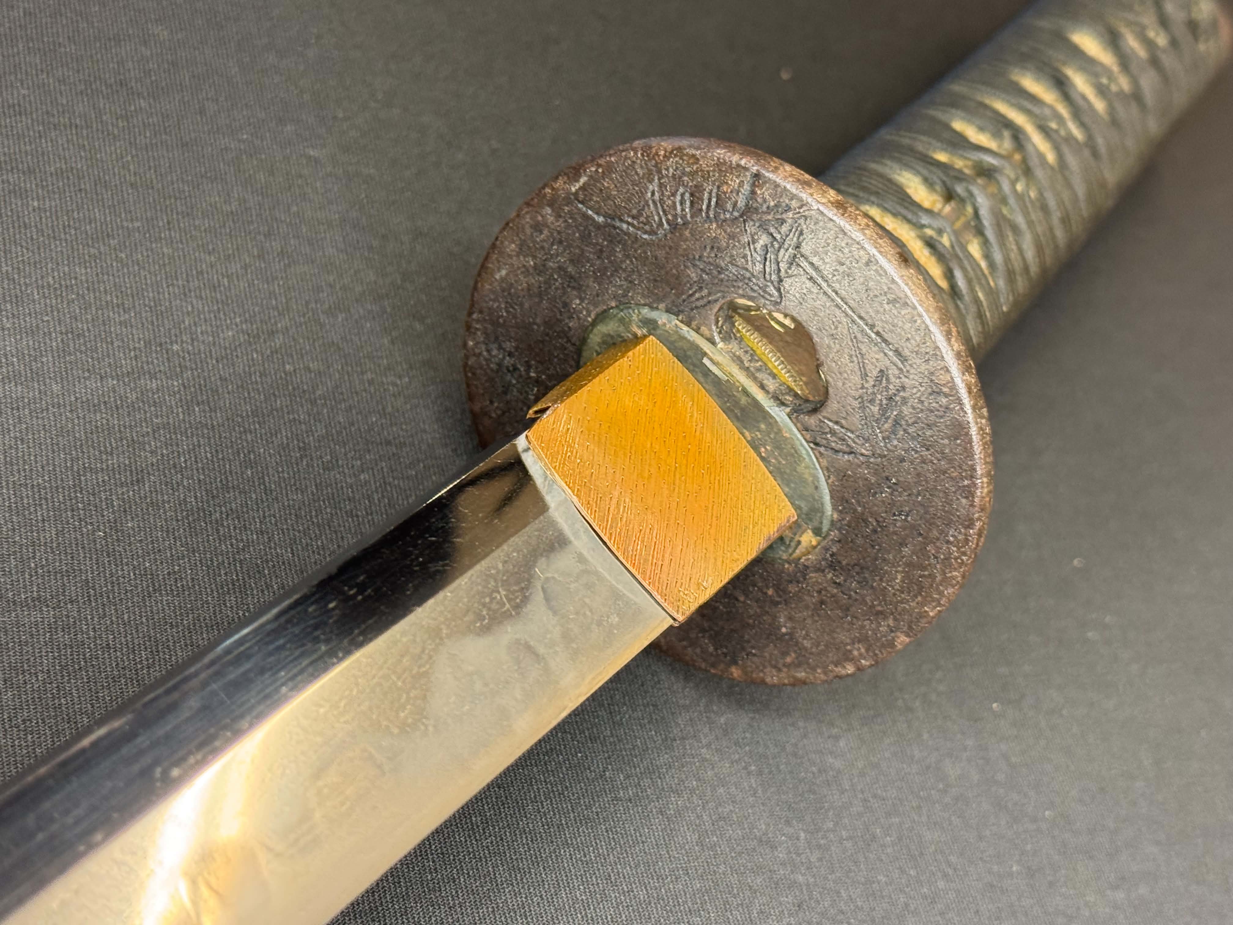 Antique Nihonto - Long Wakizashi in Butterfly Koshirae