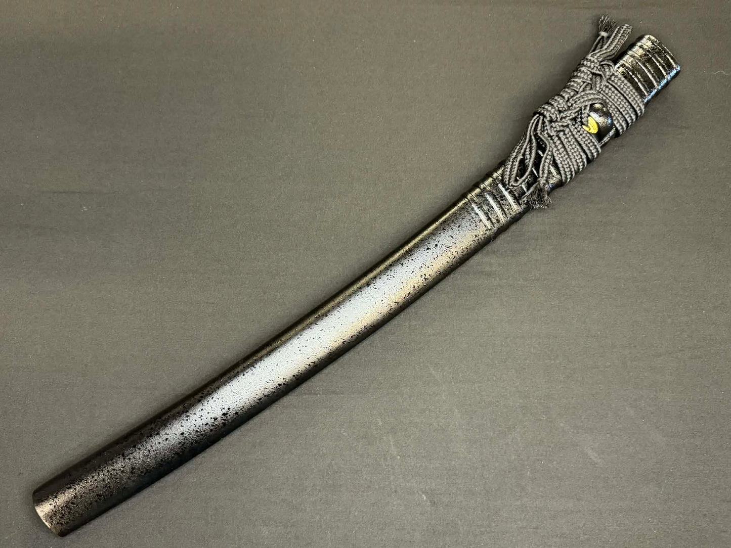 PRE-ORDER Legacy Steel Dark Oni Iris Reaper Wakizashi  - 1095 Clay Tempered shobu Zukuri Suguha
