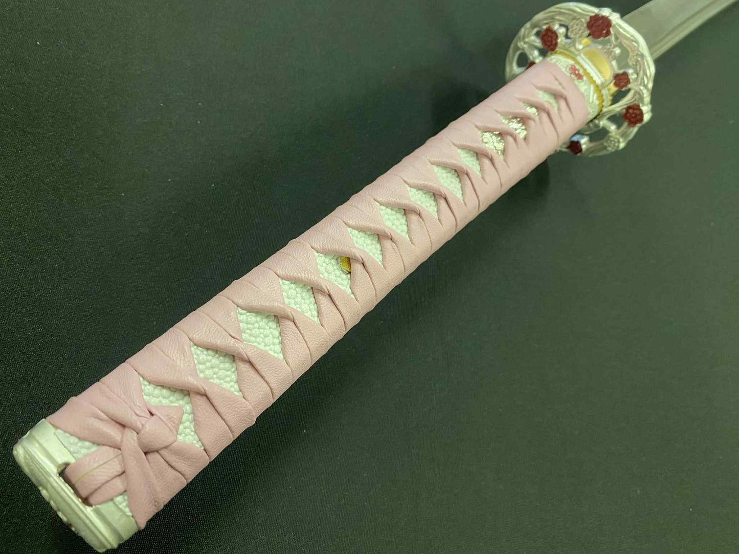 Shogun Steel Katana - Pink Plum - T10 Clay tempered Steel