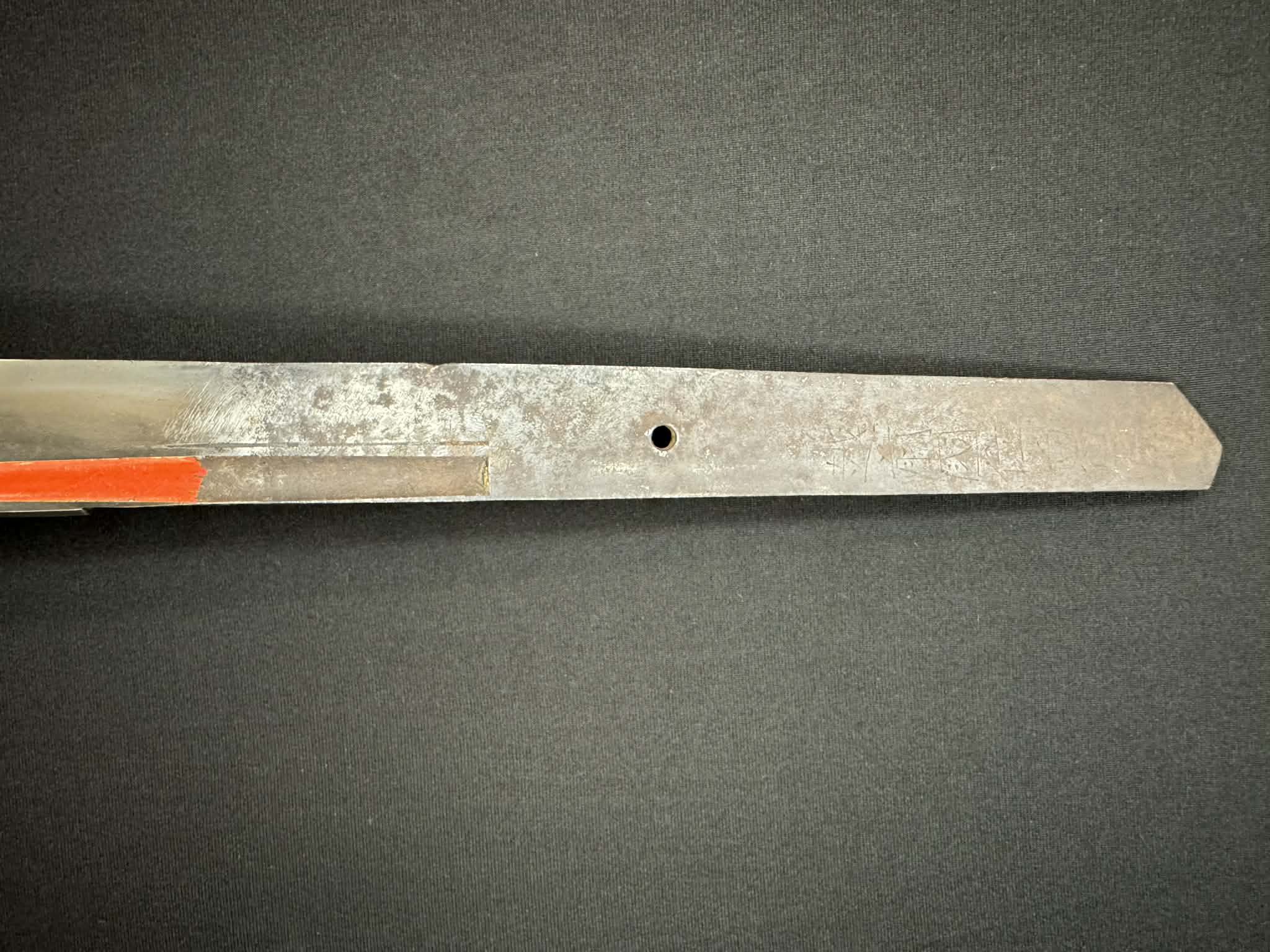 Antique Nihonto - Naginata Naoshi Katakiriha Wakizashi in Shirasaya - signed Echizen no Kuni Ju Kanetane (unverified)