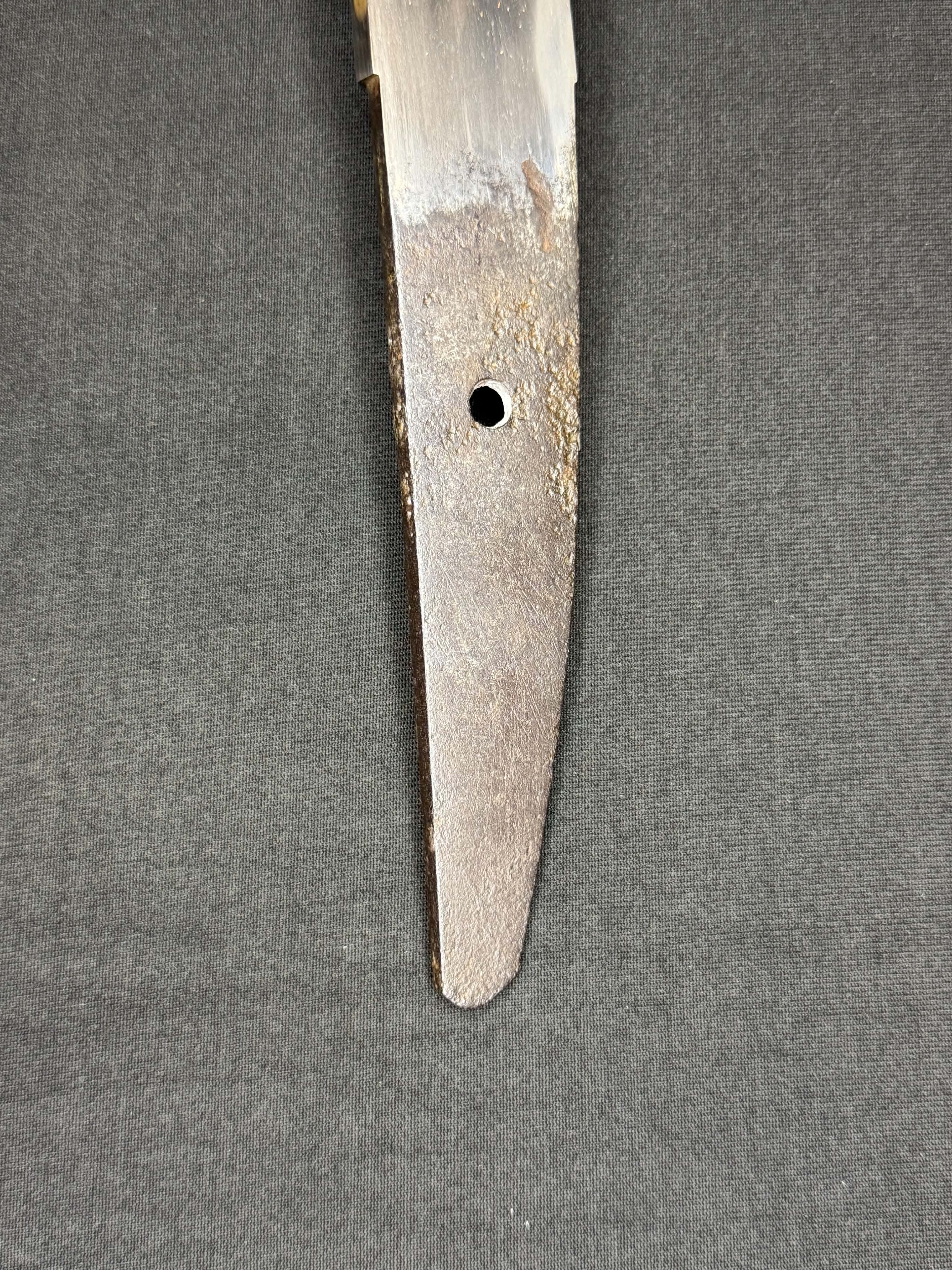 Antique Nihonto - Katakiriha Wakizashi in Shirasaya, Signed Soshu -hiro