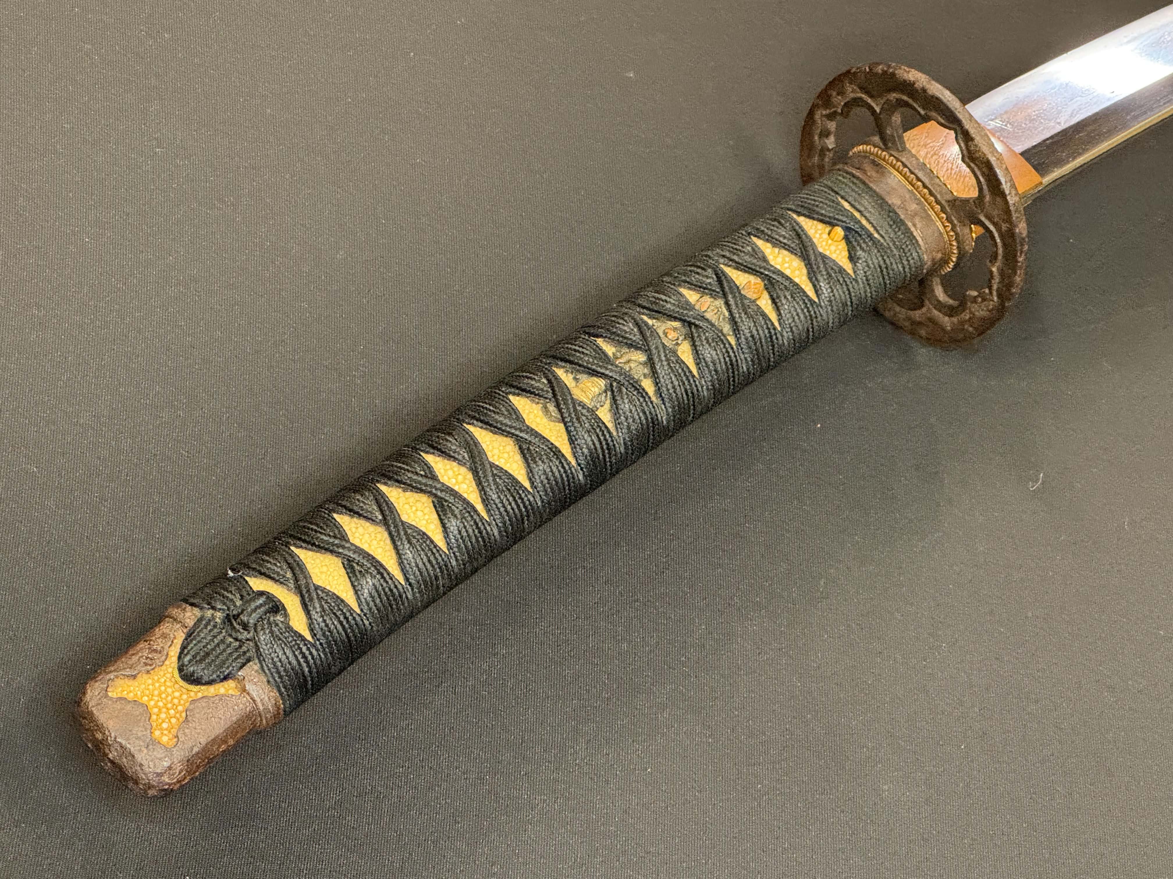 Antique Nihonto - HUGE Katana in Handachi Koshirae - Early Muromachi (600 years old) - NBTHK Attributed to Latter Hoju