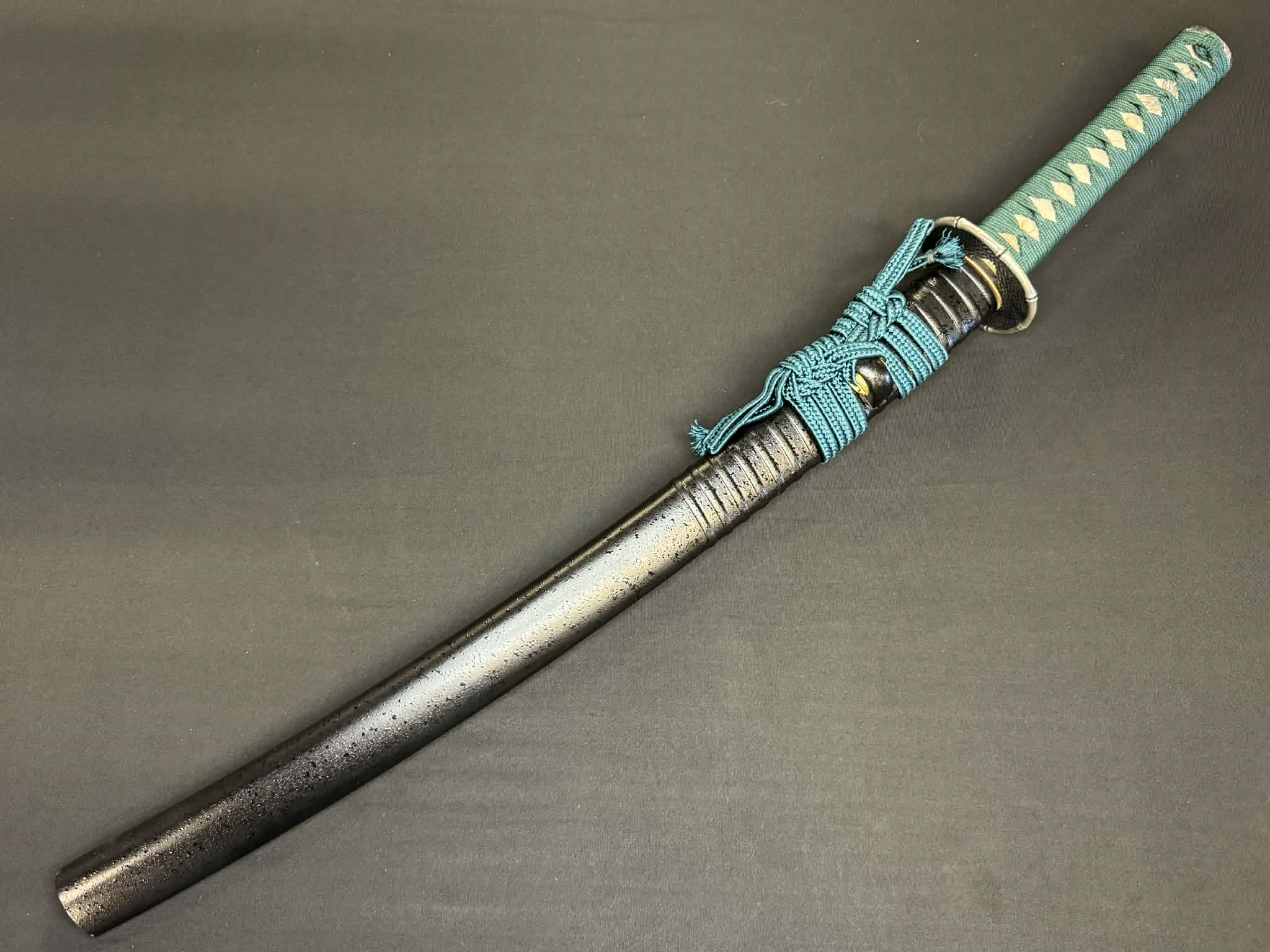 Legacy Steel Bamboo Iris Reaper Wakizashi  - 1095 Clay Tempered Shobu Zukuri Suguha