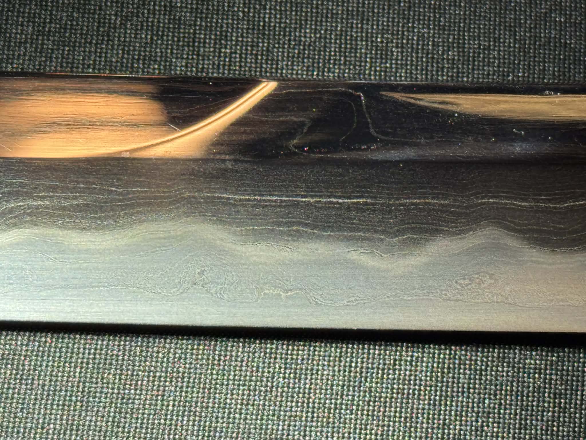 Thaitsuki Roiyaru Unokubi Katana, Sanmai Clay tempered