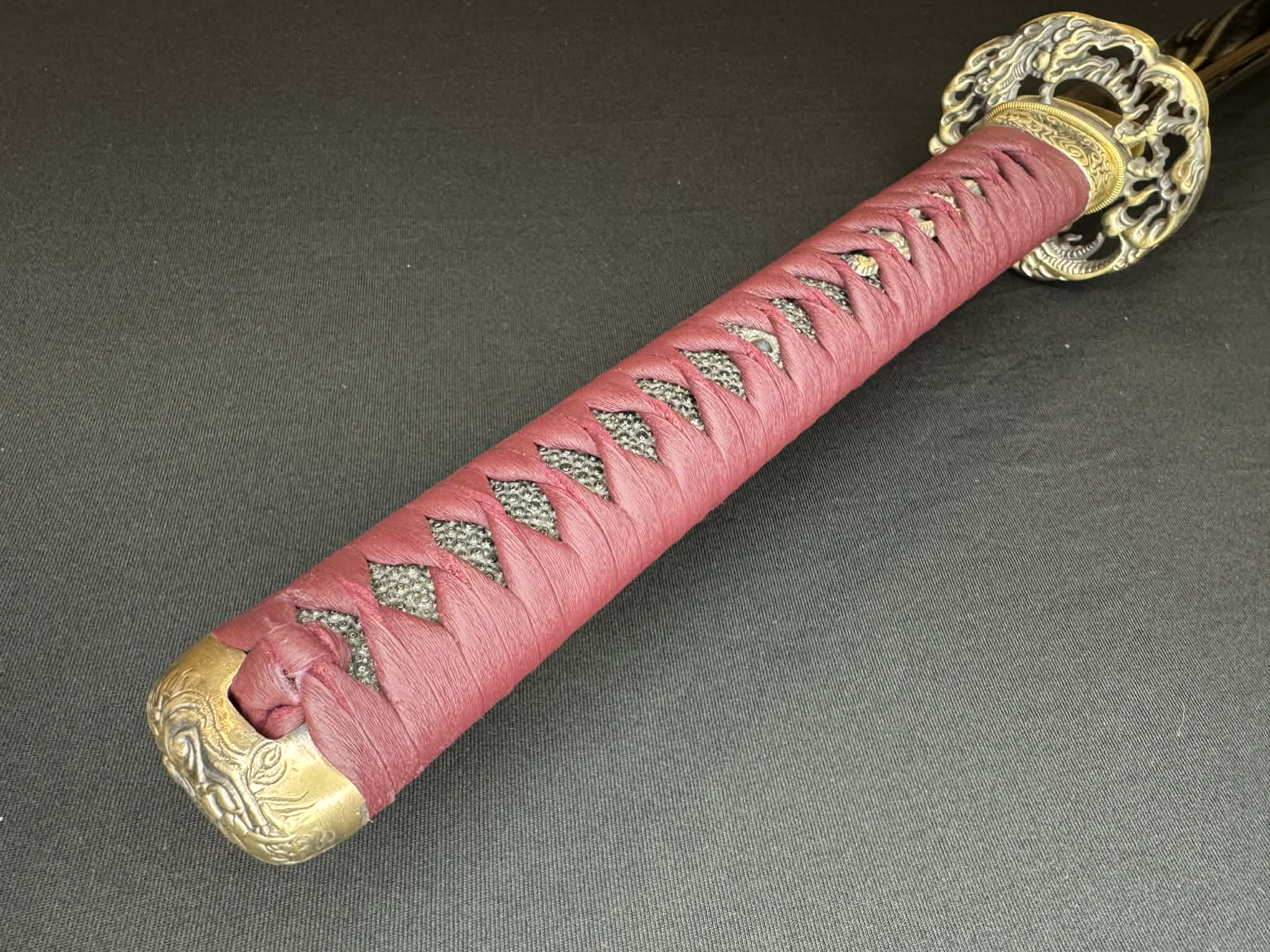 Cloudhammer Katana WITH BOHI - Dark Fire - 80crv2 – RVA Katana