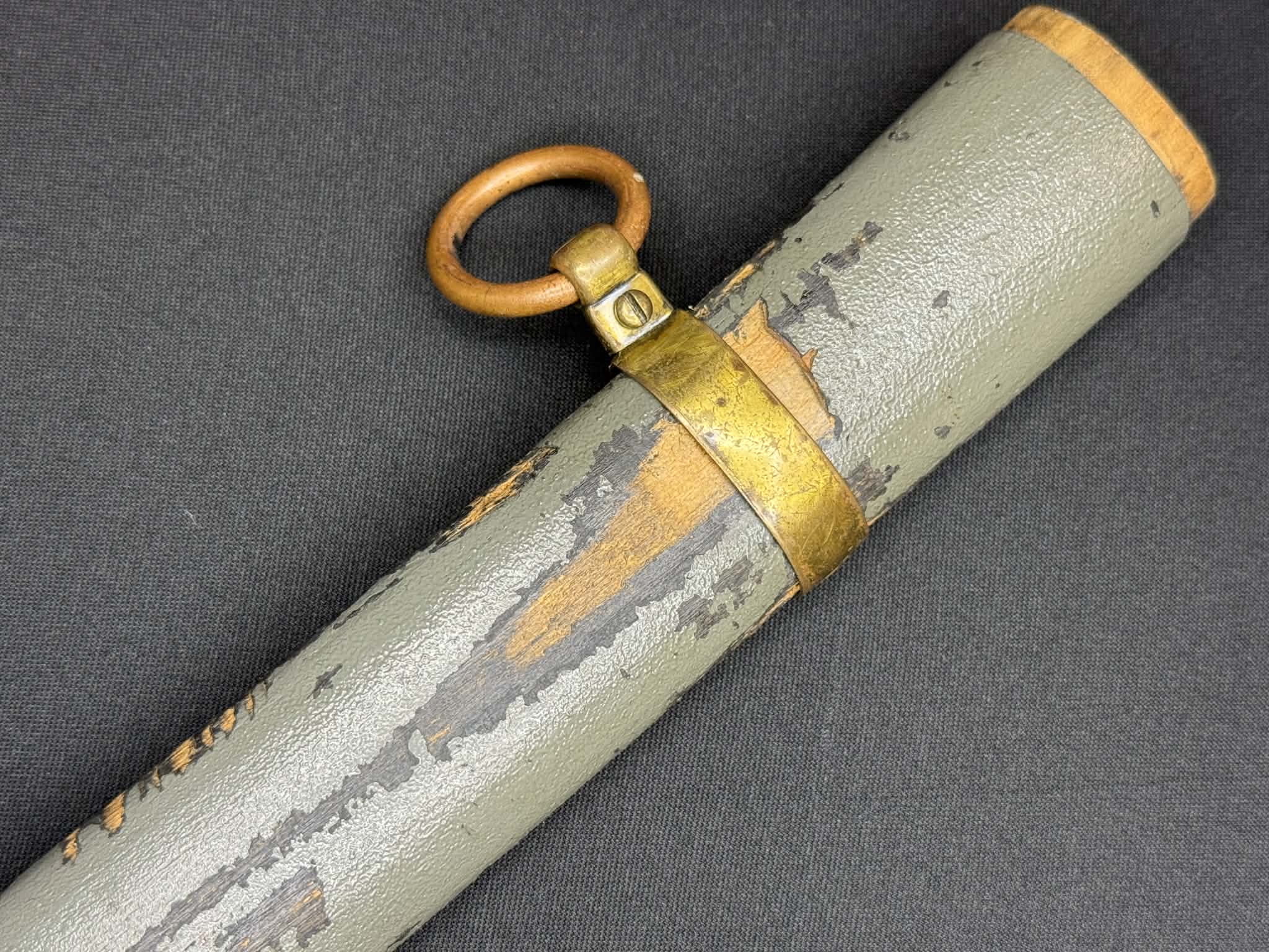 Antique Nihonto - Late Muromachi Katana in WW2 pilot Gunto fittings - Signed Tomotsugu