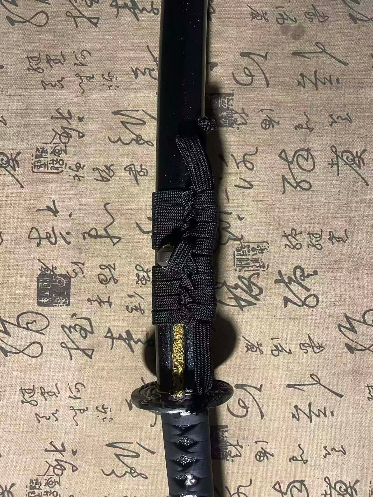 Cloudhammer Katana - Hidden Dragon, Cloud Dragon - sx105v Japanese Tool Steel - Ko-Choji Hamon