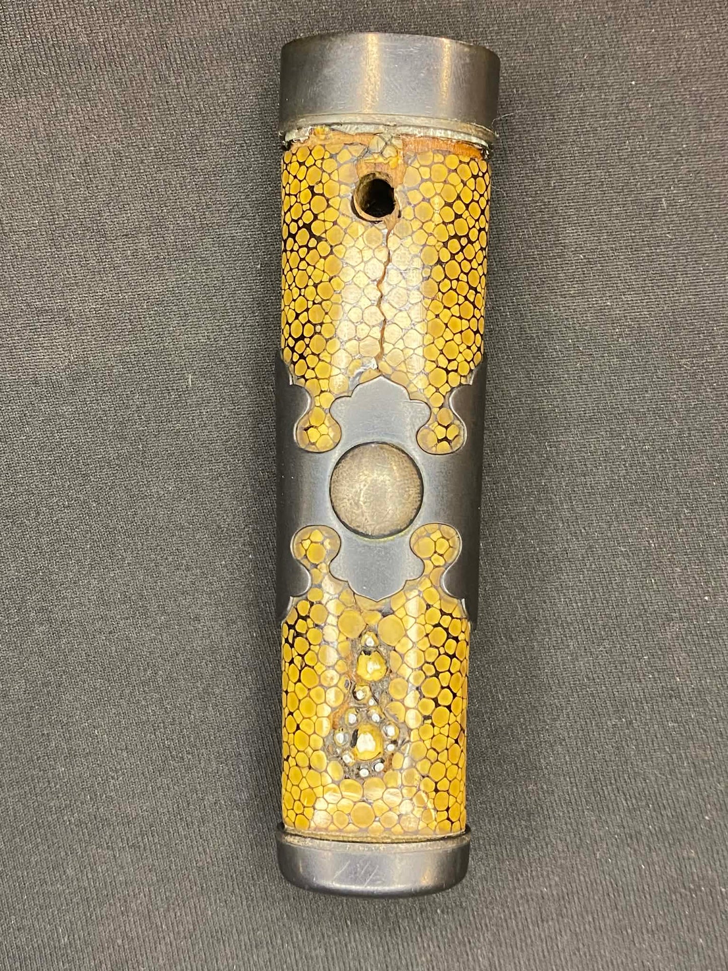 Antique Nihonto -  Kikuchi Yari Tanto in Hamidashi Koshirae - Late Muromachi Period