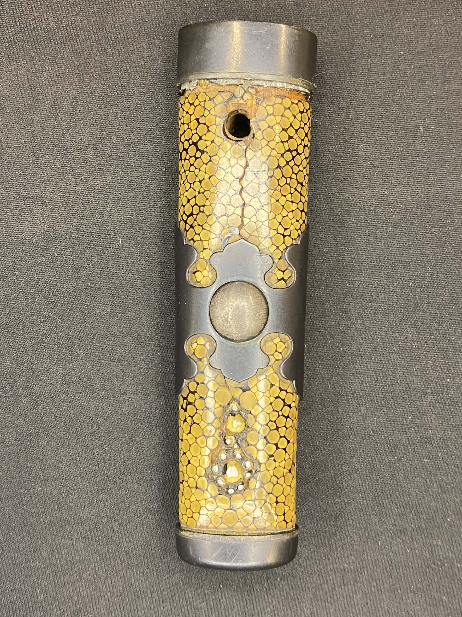 Antique Nihonto -  Kikuchi Yari Tanto in Hamidashi Koshirae - Late Muromachi Period