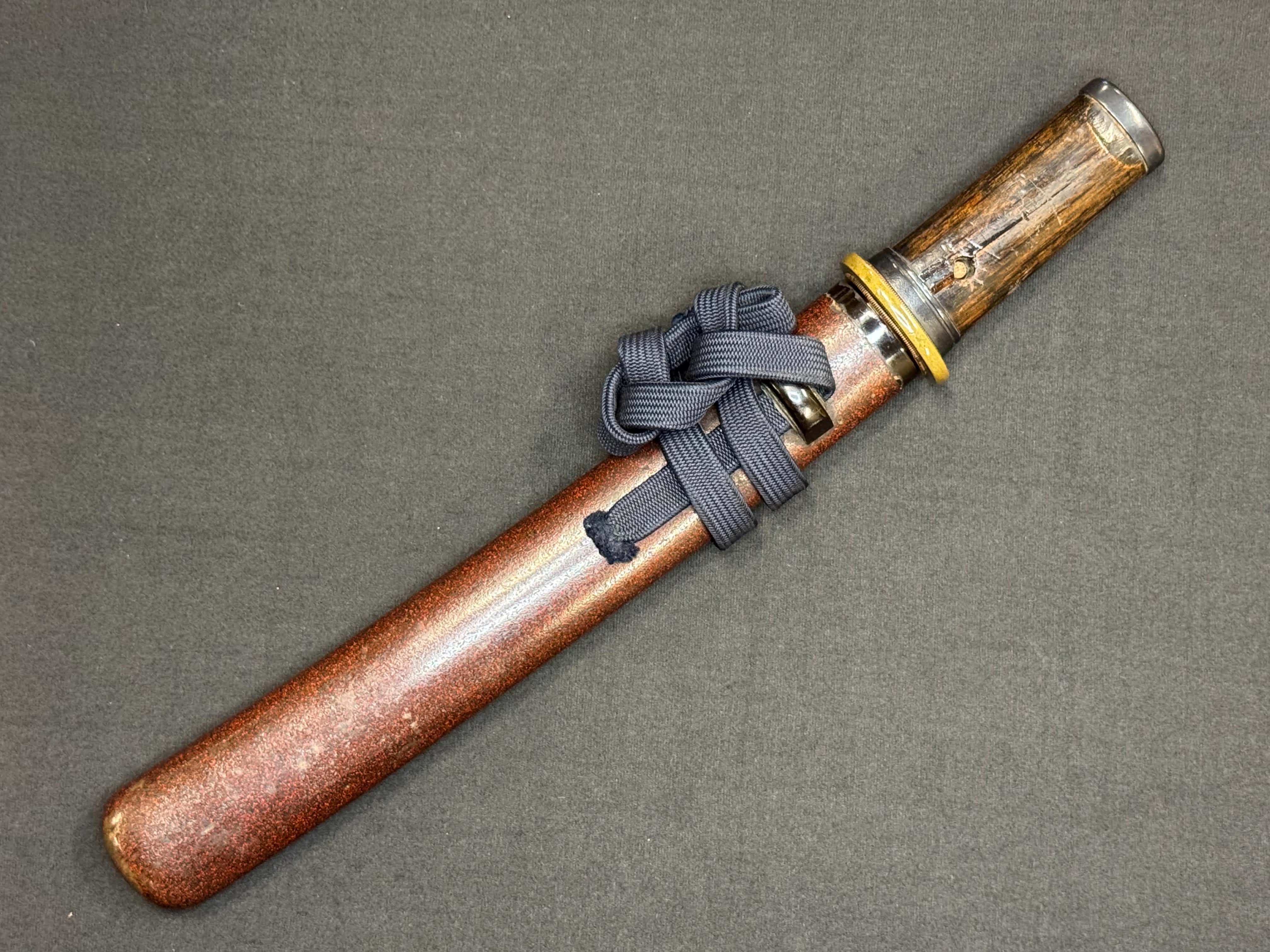 Antique Nihonto - thiccc Yoroi Doshi Armor Piercer Tanto in Koshirae