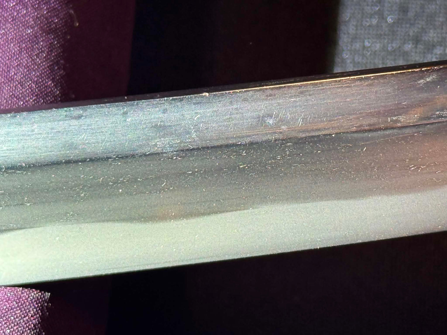 Antique Nihonto - POSSIBLE BATTLE DAMAGE Katana with Tachi Koshirae, signed Tsuguie (not verified)