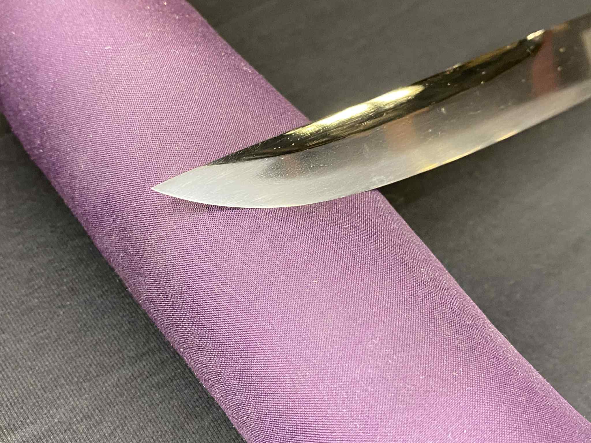 Antique Nihonto - Late Muromachi Eiroku Era (450 years old) Tanto in Koshirae, signed Kanemachi, NTHK certified