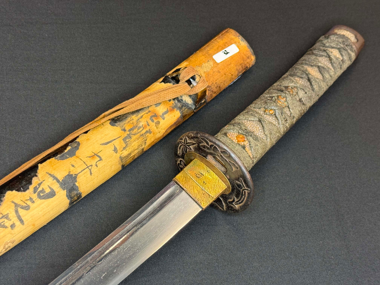 Antique Nihonto - Wakizashi in Koshirae, signed Bishu Osafune Sukesada
