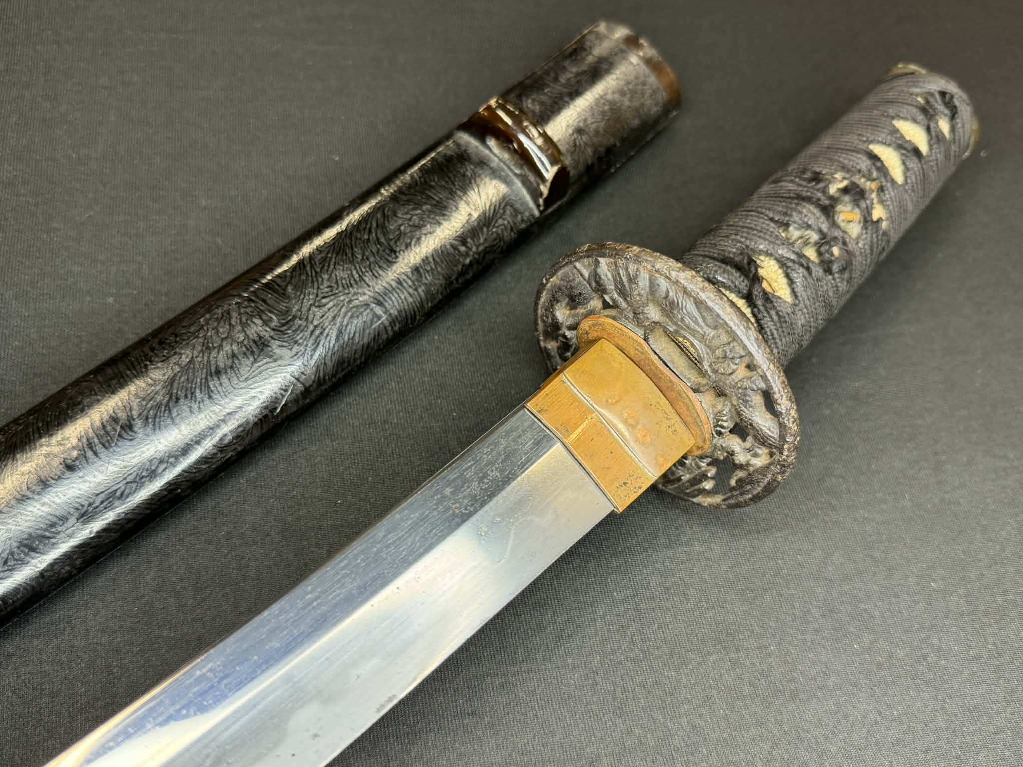 Antique Nihonto - late Muromachi (500 years old) Wakizashi in Koshirae