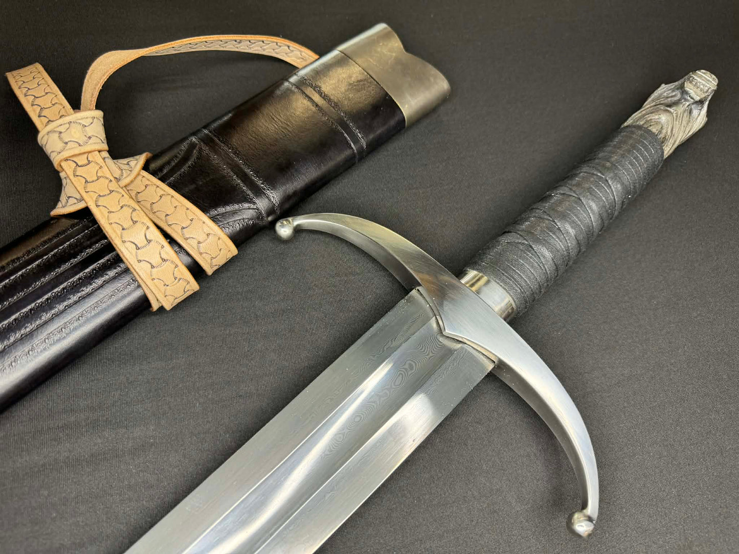 UPGRADED Legacy Blades John Snow Longclaw Longsword 1095 Folded Steel