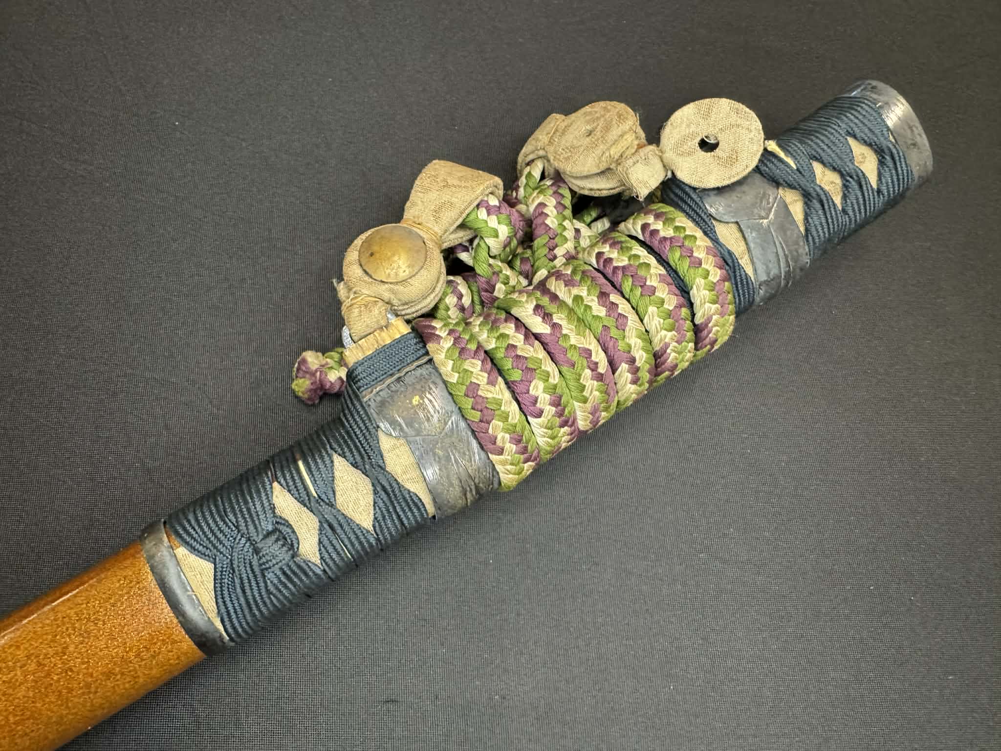 Nihonto - Showato Katana in Tachi Koshirae, Signed Seki Kanemune Saku
