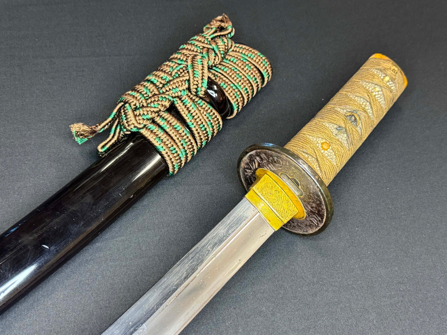 Antique Nihonto - Naginata Naoshi Wakizashi in Koshirae