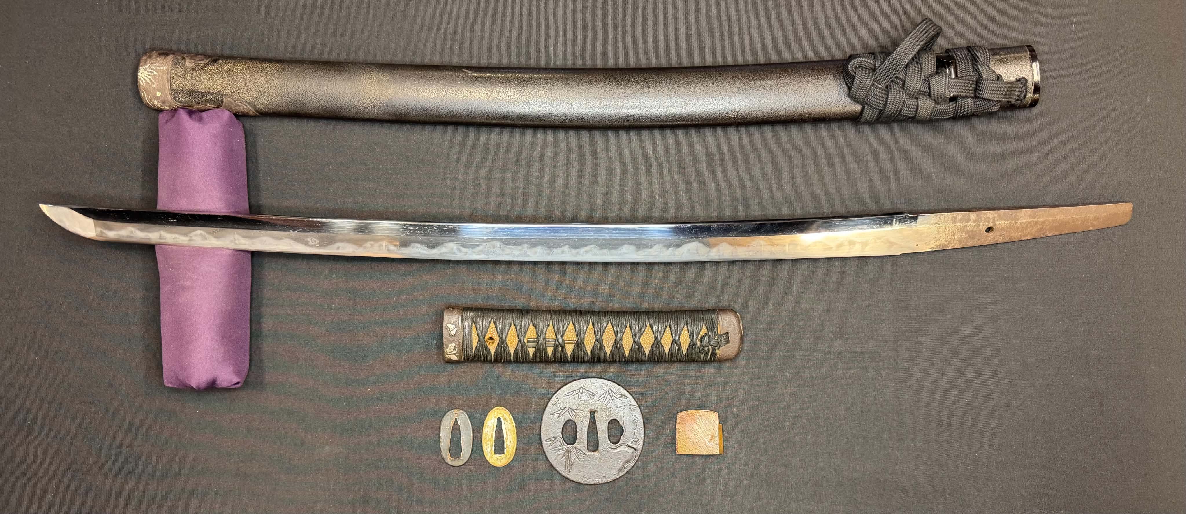 Antique Nihonto - Long Wakizashi in Butterfly Koshirae