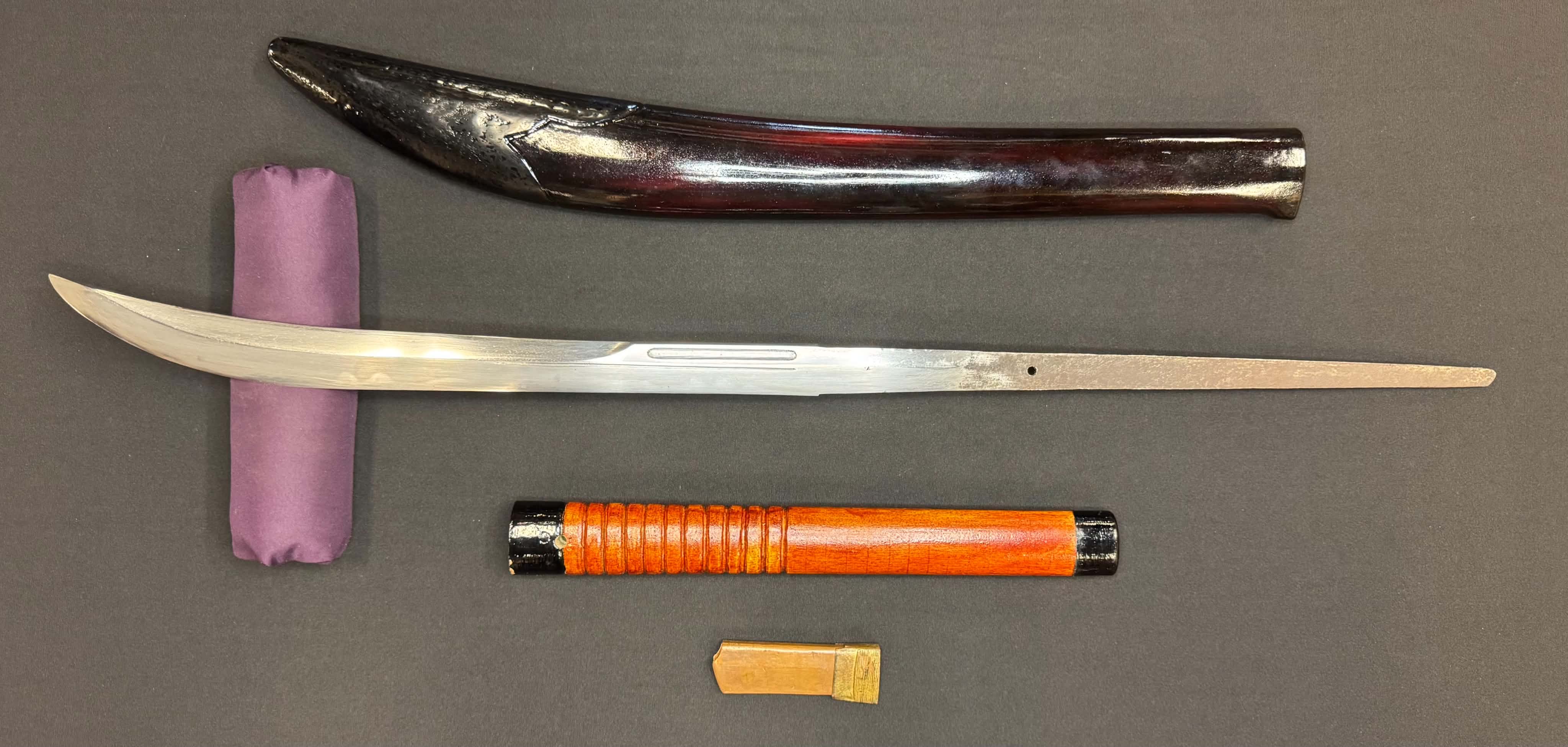 Antique Nihonto - Long Habaki Naginata in Koshirae