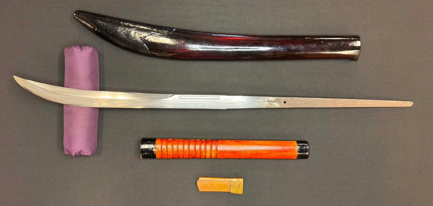 Antique Nihonto - Long Habaki Naginata in Koshirae