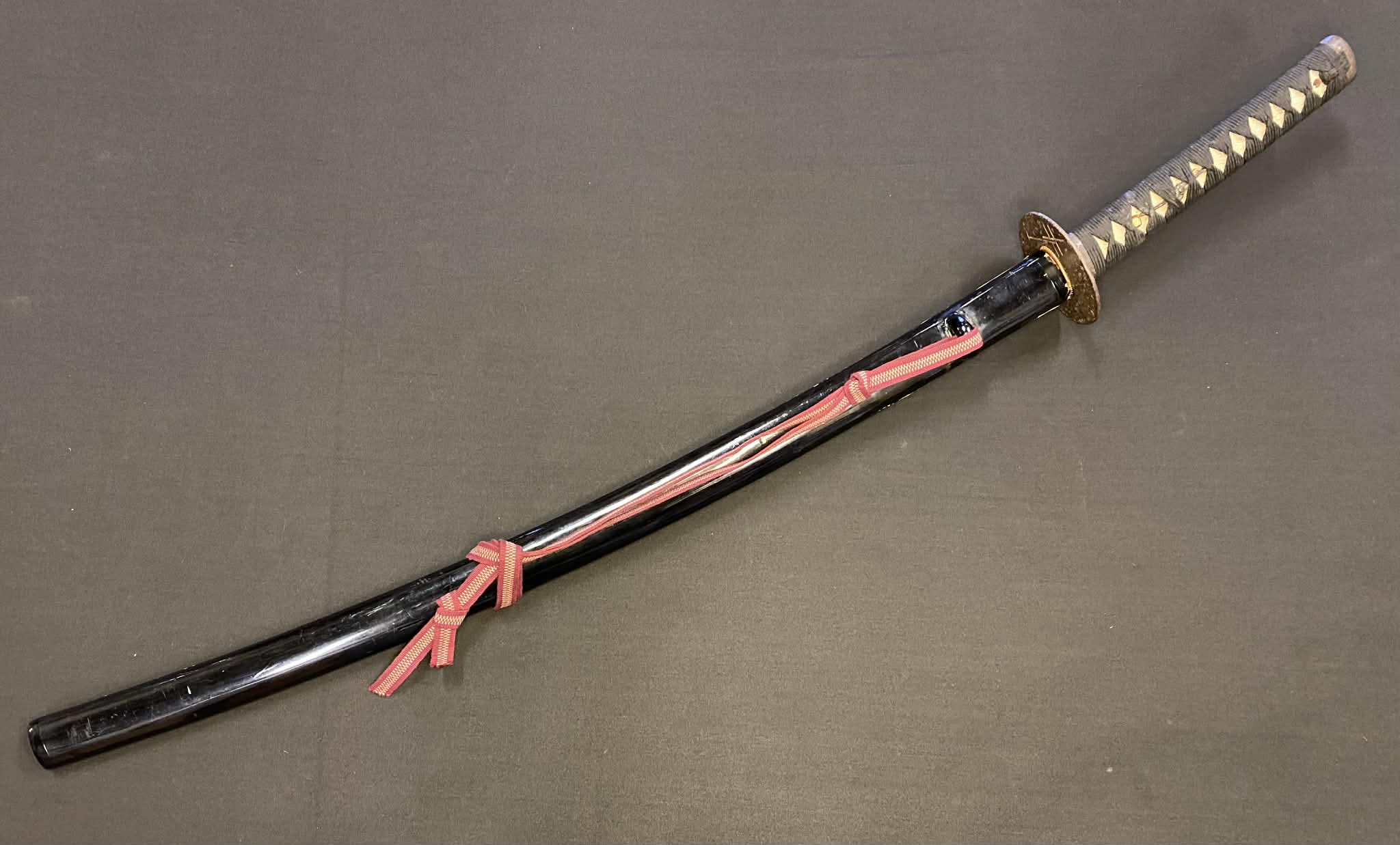 Antique Nihonto - Tachi in Katana Koshirae - signed Morihisa (unverified) possible Christian Tsuba