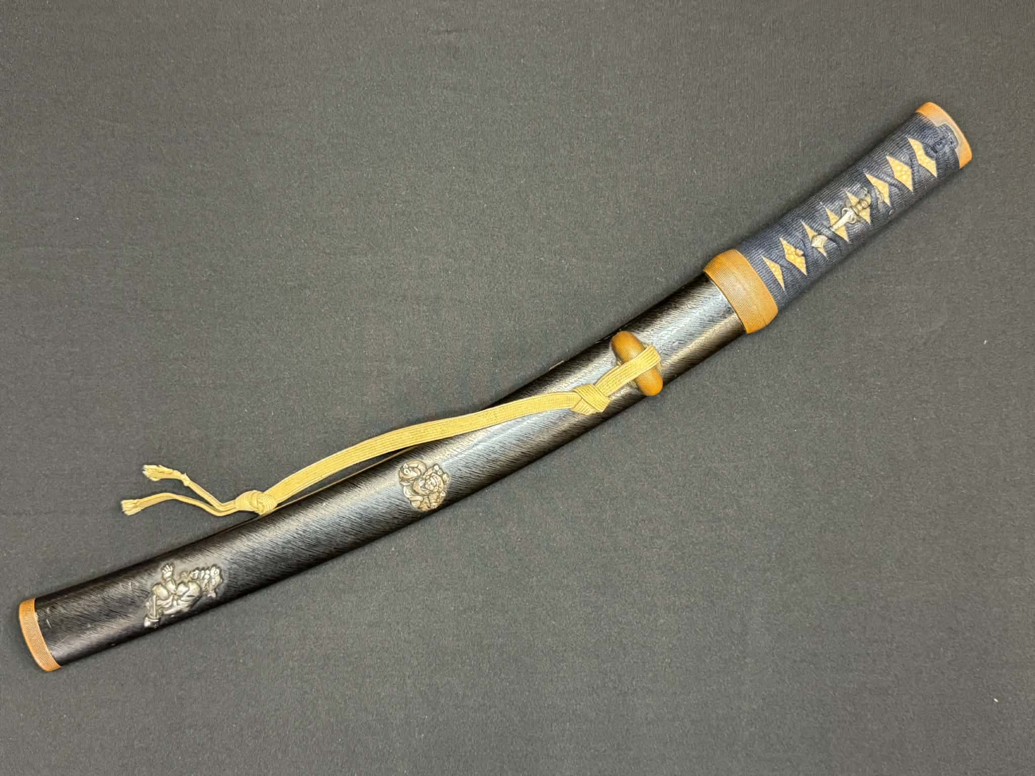 Antique Nihonto - THICCC Wakizashi in Koshirae, signed Ashu Kaifu Ju Ujiyoshi, NBTHK Certified
