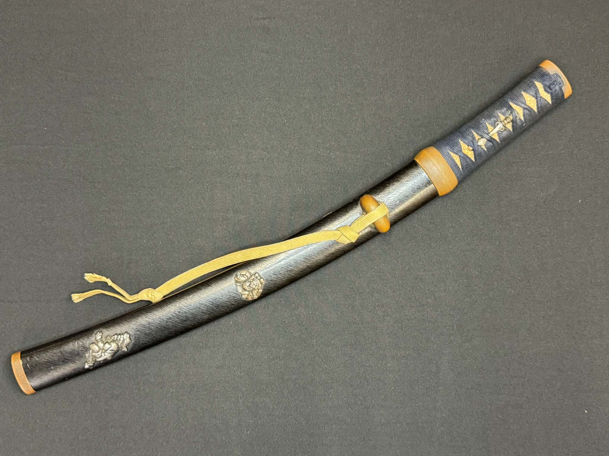 Antique Nihonto - THICCC Wakizashi in Koshirae, signed Ashu Kaifu Ju Ujiyoshi, NBTHK Certified