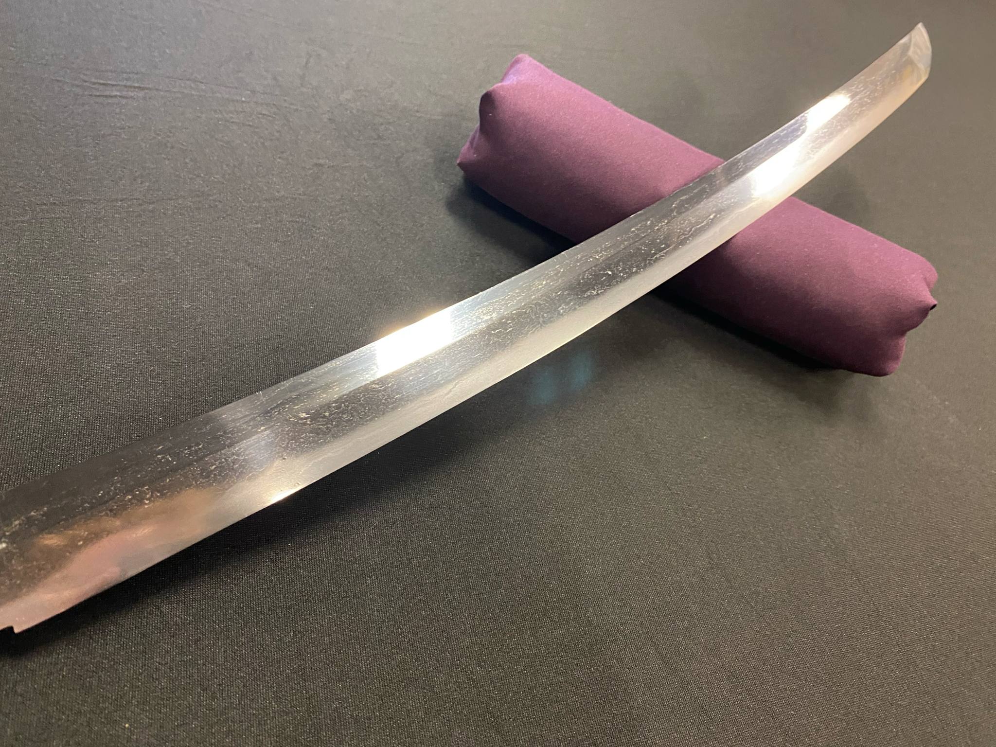 Antique Nihonto - Wakizashi in Shirasaya, Mumei - Late Muromachi (4-500 years old), NBTHK attributed to Sukesada