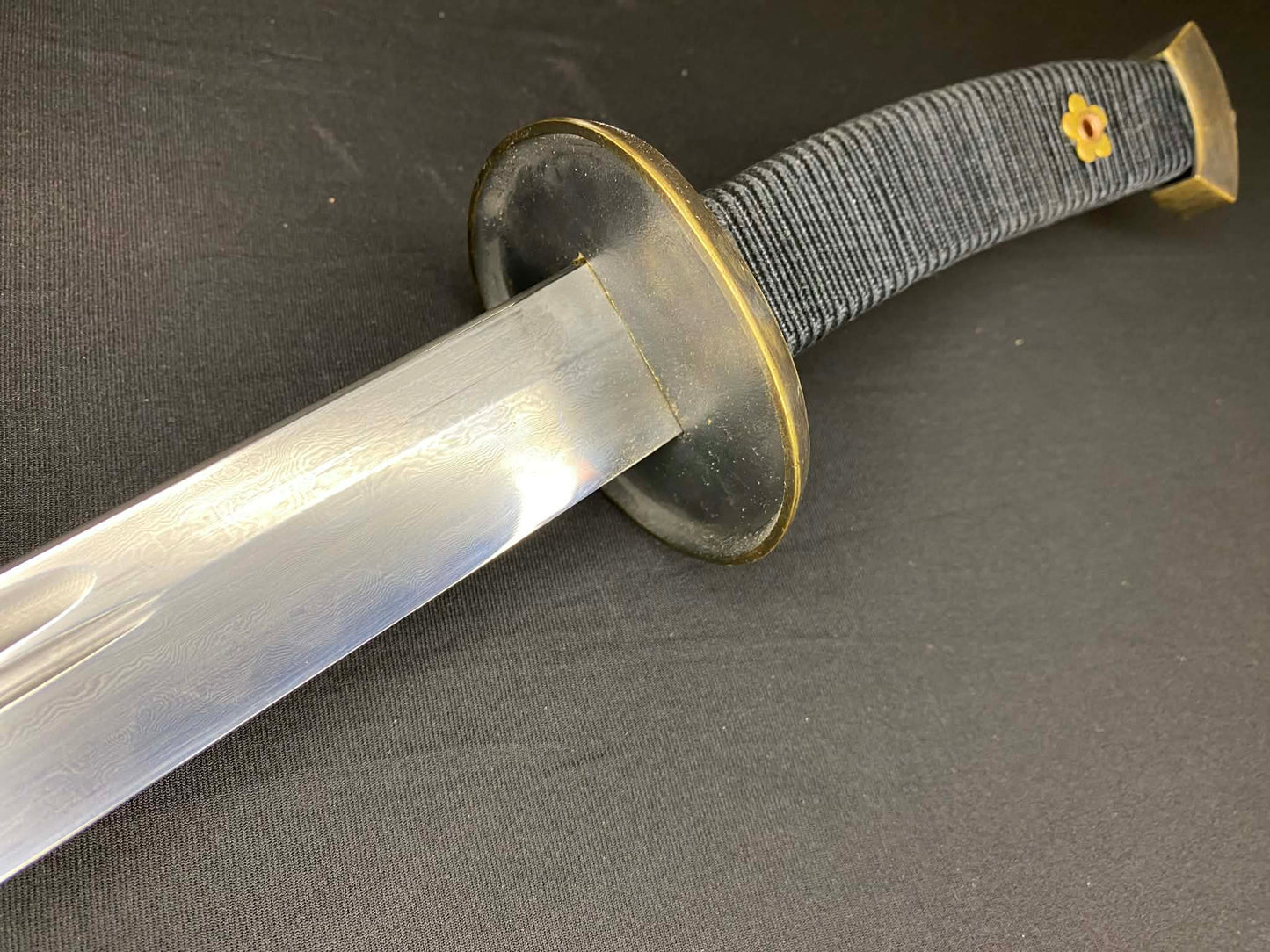 Ming Yanling Dao - Infantry Saber - Damascus Steel - rectangular profile scabbard