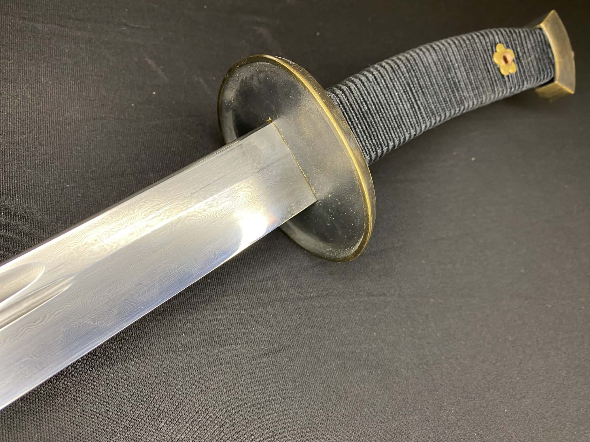 Ming Yanling Dao - Infantry Saber - Damascus Steel - rectangular profile scabbard