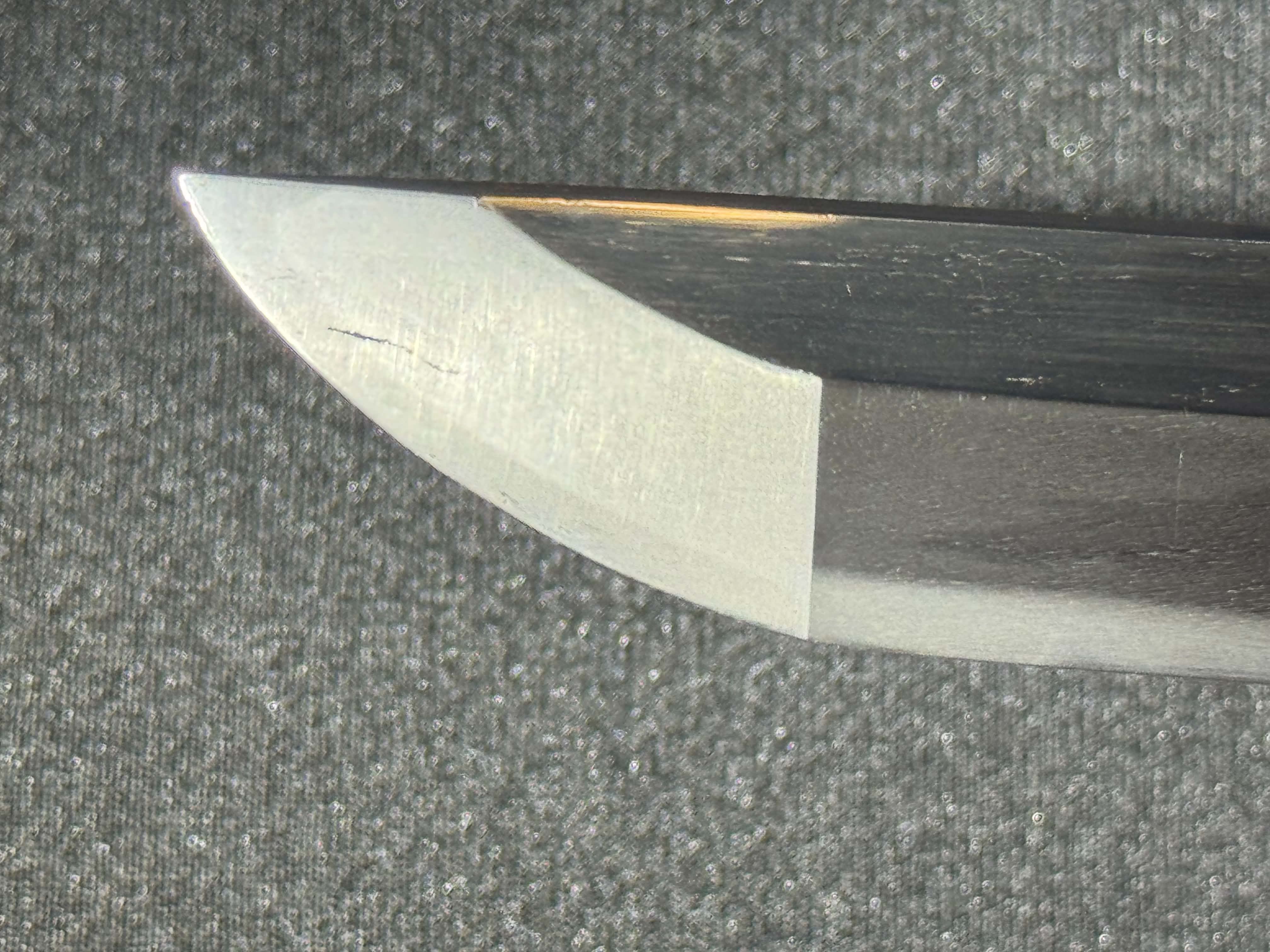 CONSIGNMENT Antique Nihonto - Wakizashi in Shirasaya, signed Settsu Ju Fujiwara Sadatsugu (unverified)