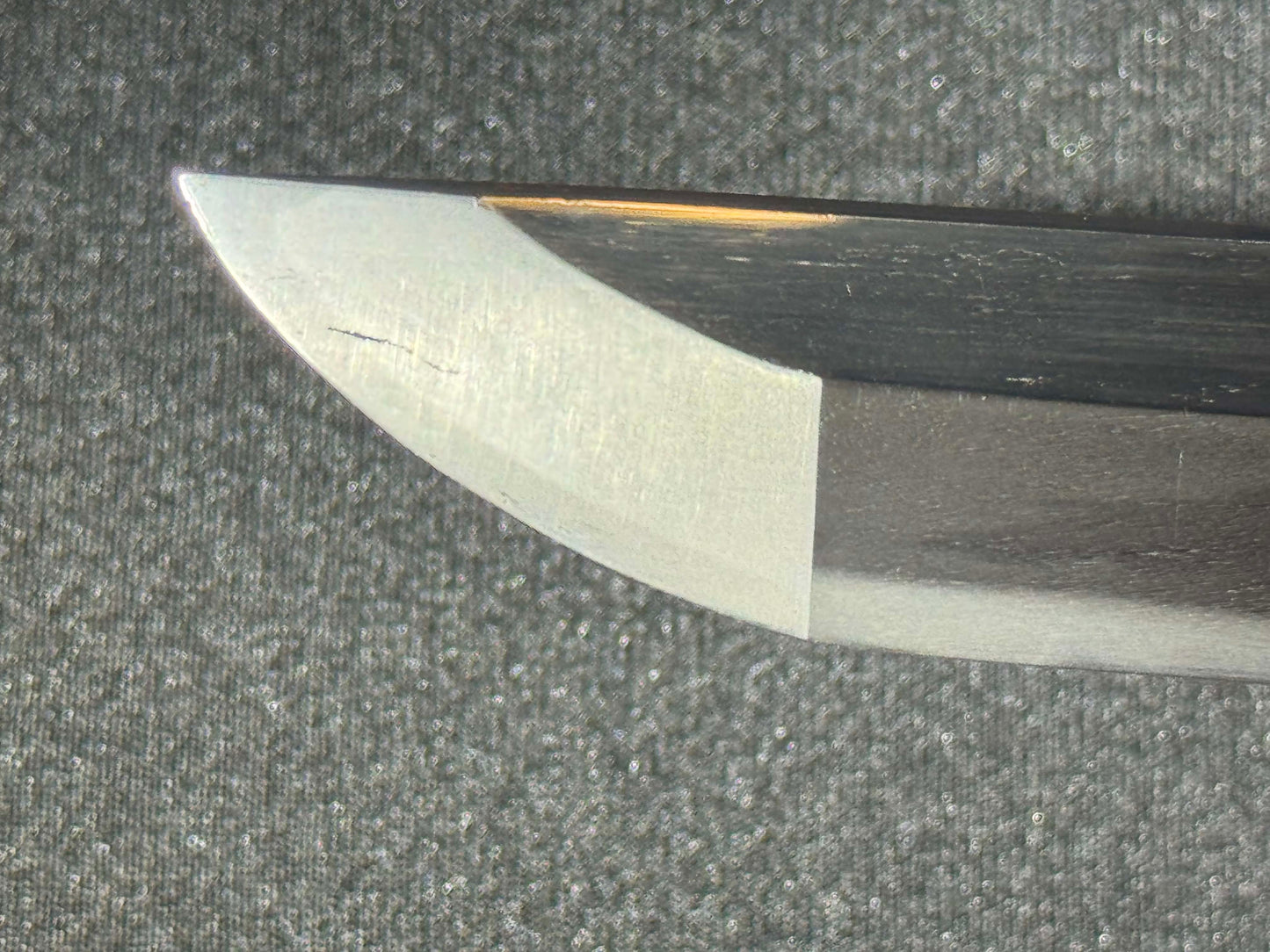 CONSIGNMENT Antique Nihonto - Wakizashi in Shirasaya, signed Settsu Ju Fujiwara Sadatsugu (unverified)