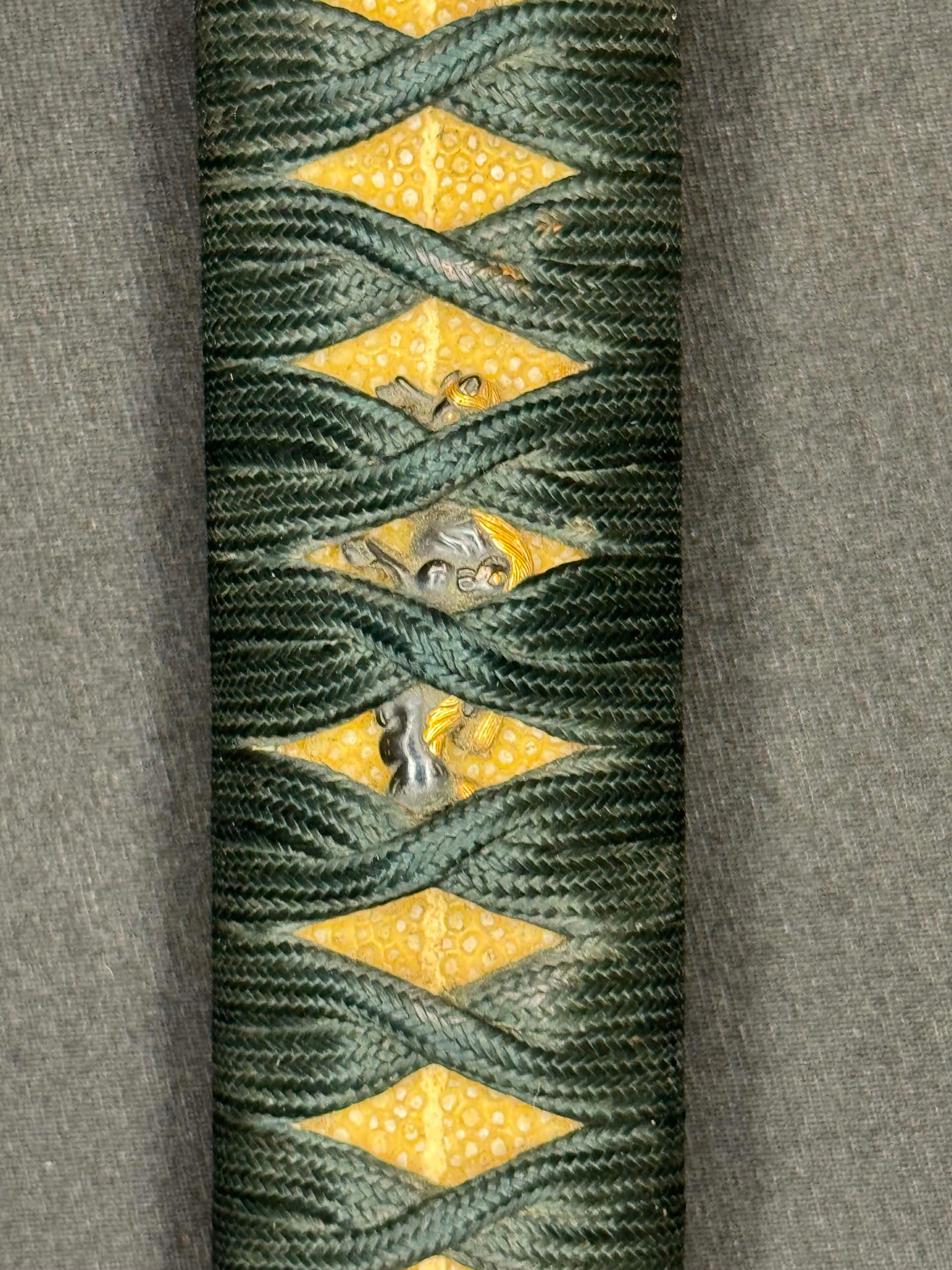 Antique Nihonto - Katana in Handachi Koshirae, Signed Chikushu Ju Sa Yasuchika, Dated Genji 1 (1864) NBTHK Certified
