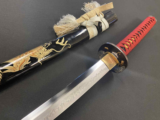 Phoenix Armory Katana - Crimson Dragon - T10 Clay Tempered Okissaki