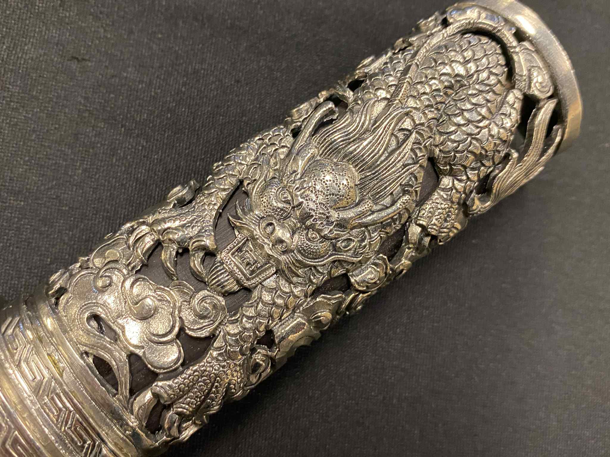 Four Face Dagger - Cloud Dragon - Spiral Damascus