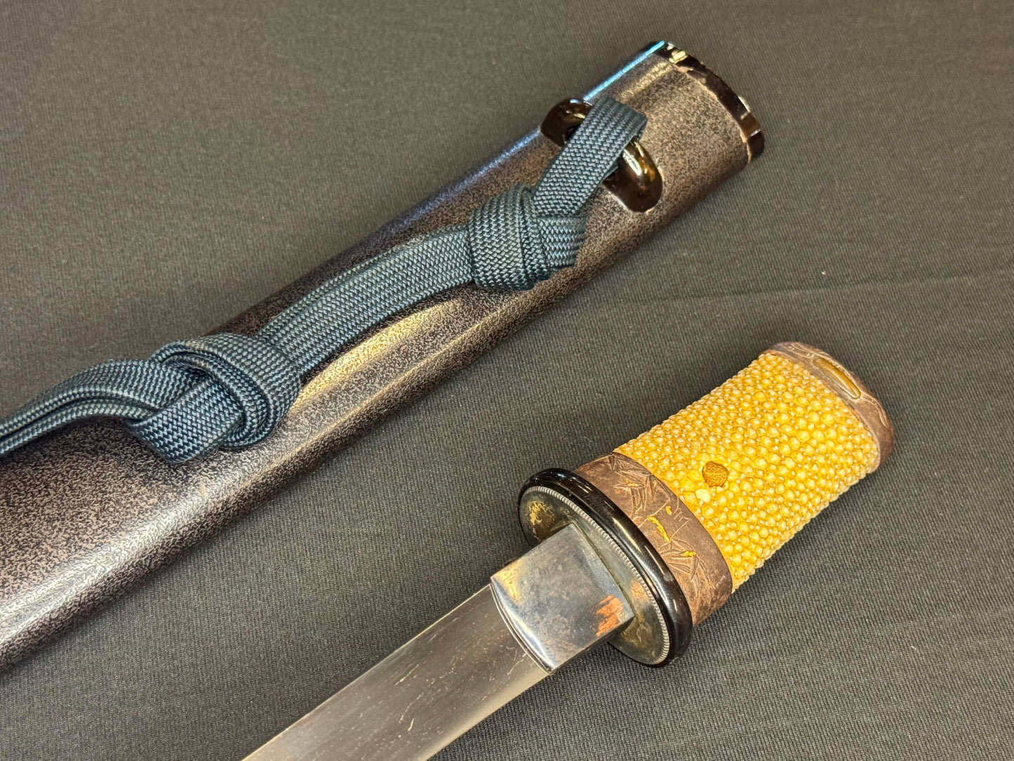 Antique Nihonto - Thick Armor Piercer Tanto with koshirae