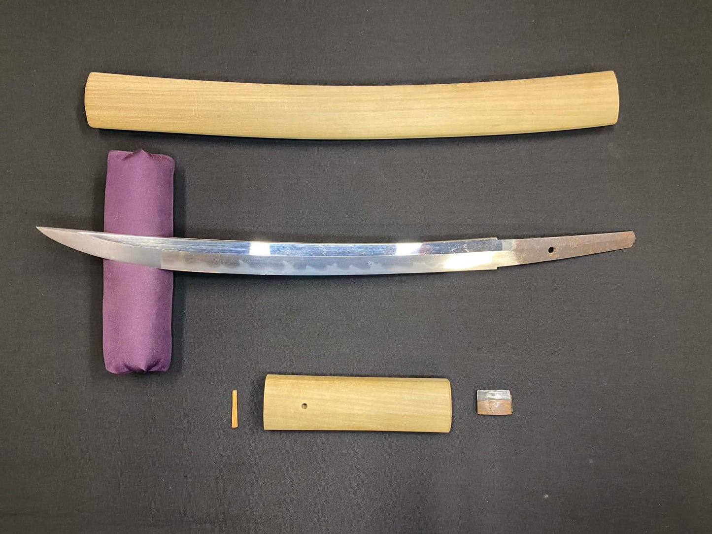 POSSIBLE BATTLE DAMAGED Antique Nihonto - Okissaki Wakizashi in Shirsaya