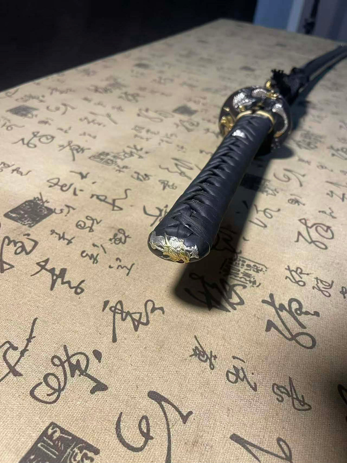 Cloudhammer Katana - Hidden Dragon, Cloud Dragon - sx105v Japanese Tool Steel - Ko-Choji Hamon